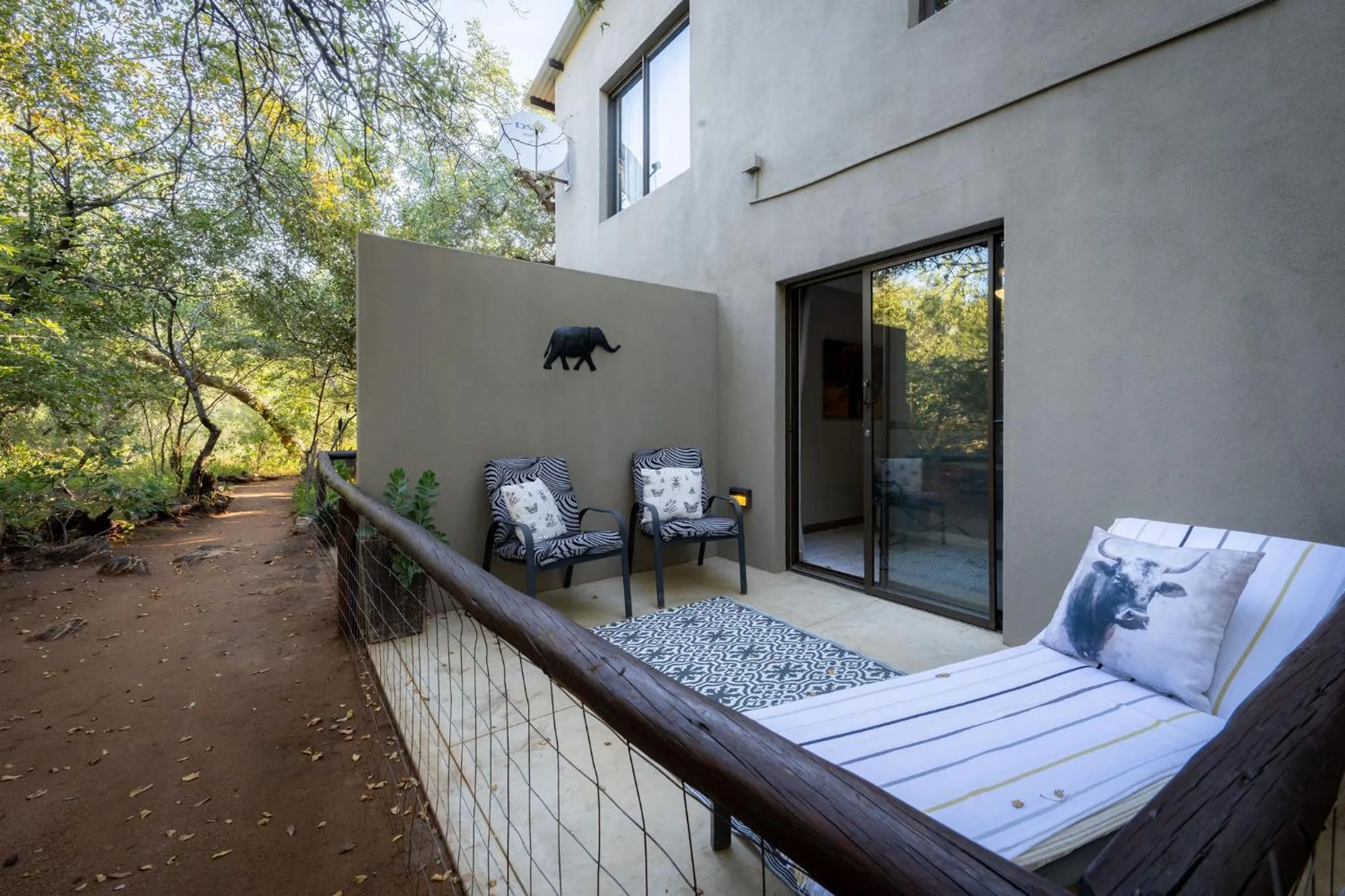 Patio in Rafiki Bush Lodge