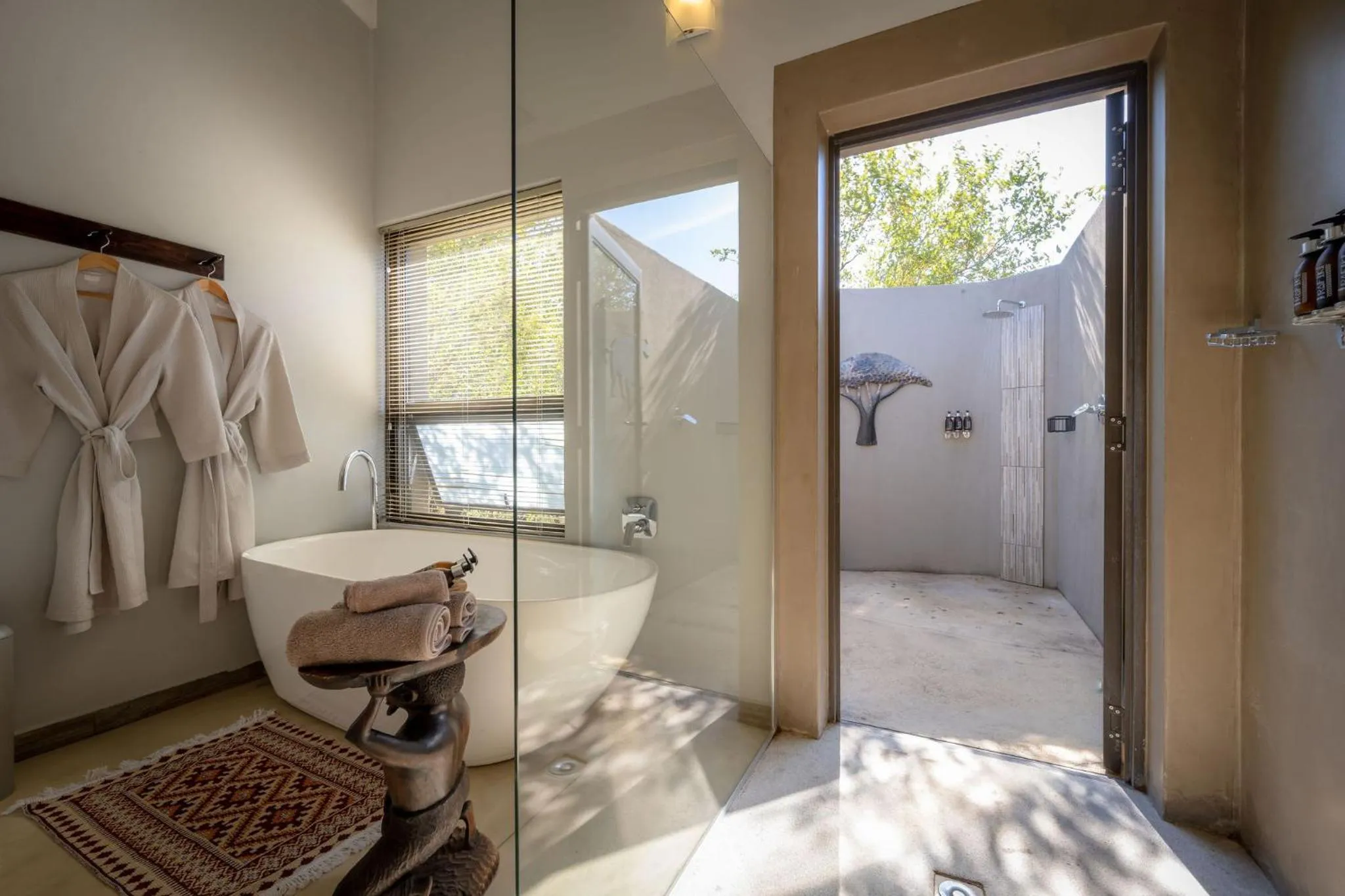 Bathroom in Rafiki Bush Lodge