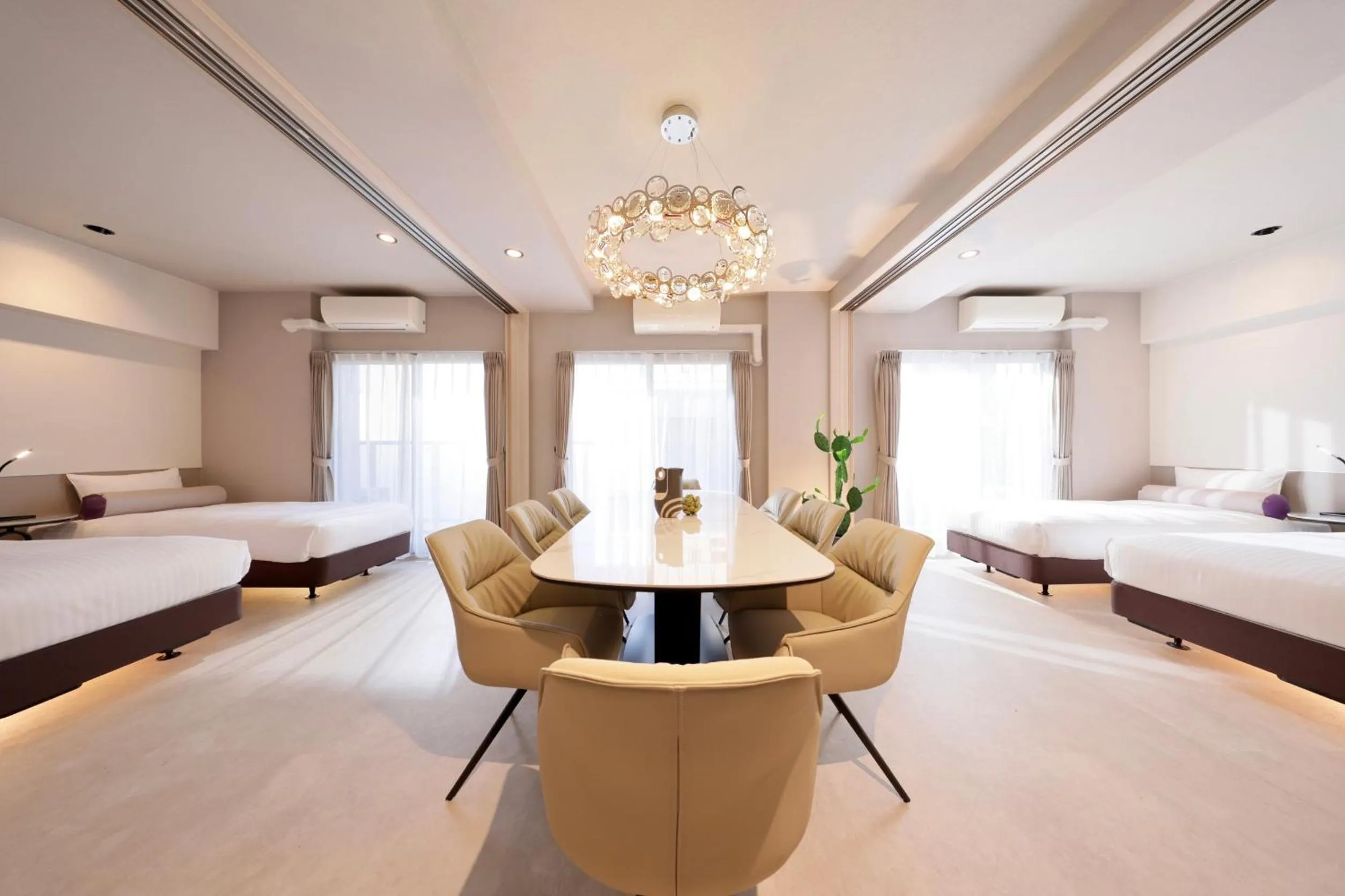 Living room, Bed in Dotombori Crystal Hotel 3