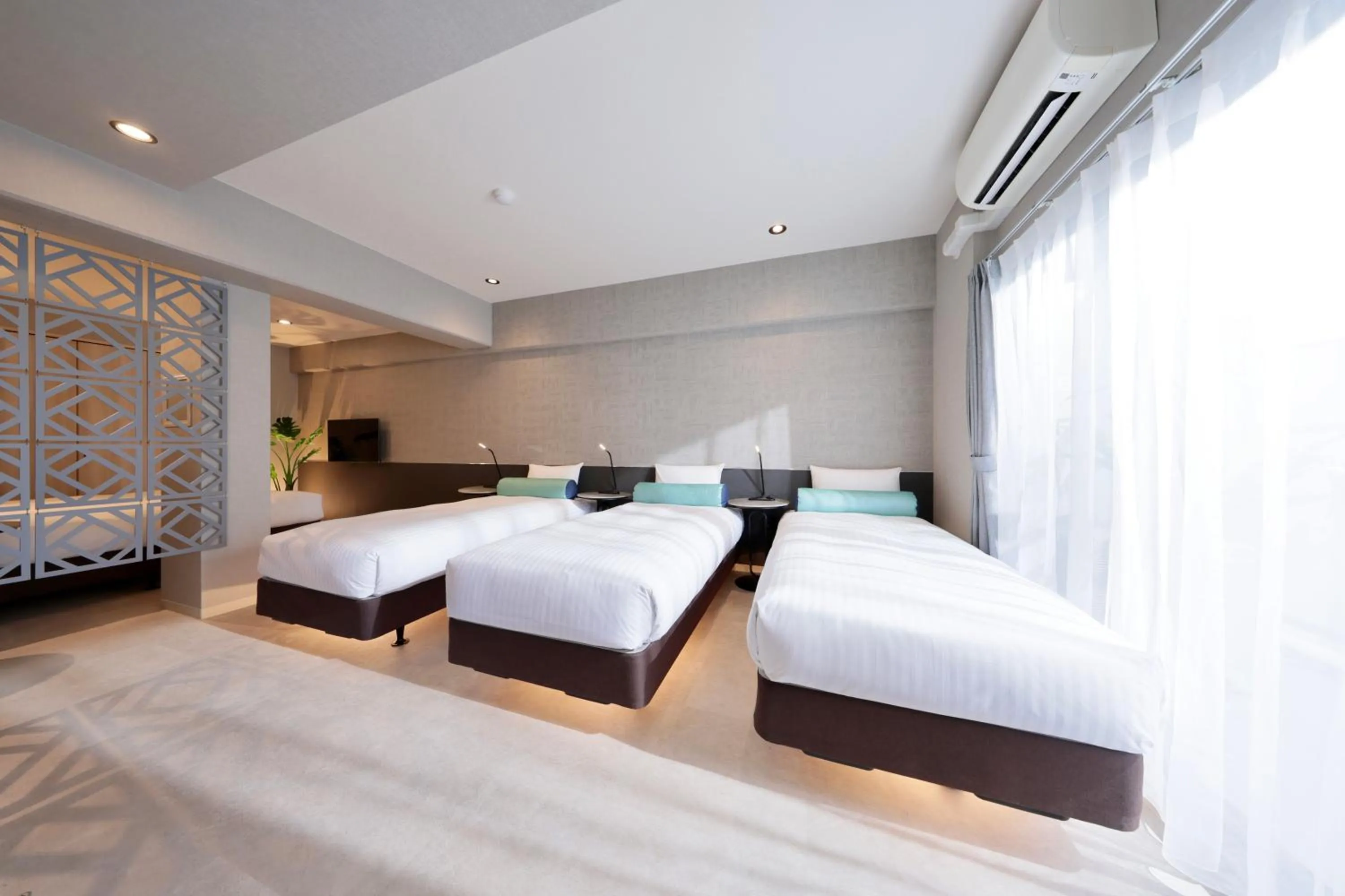 Photo of the whole room, Bed in Dotombori Crystal Hotel 3