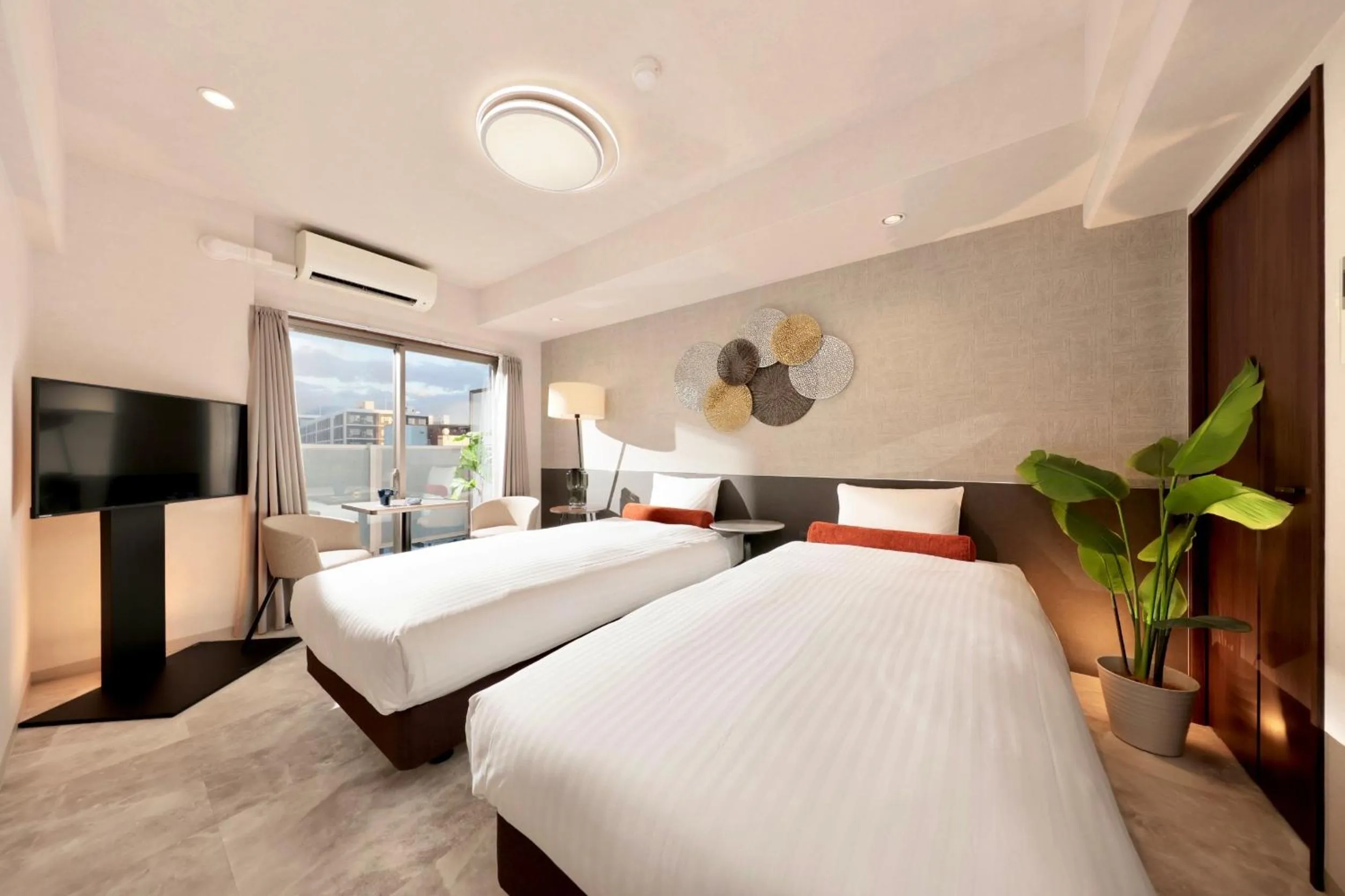 Photo of the whole room, Bed in Dotombori Crystal Hotel 3