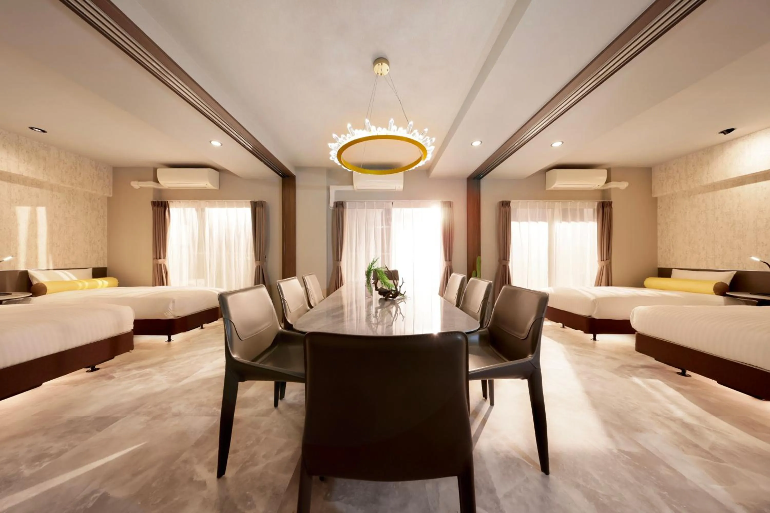 Living room, Bed in Dotombori Crystal Hotel 3