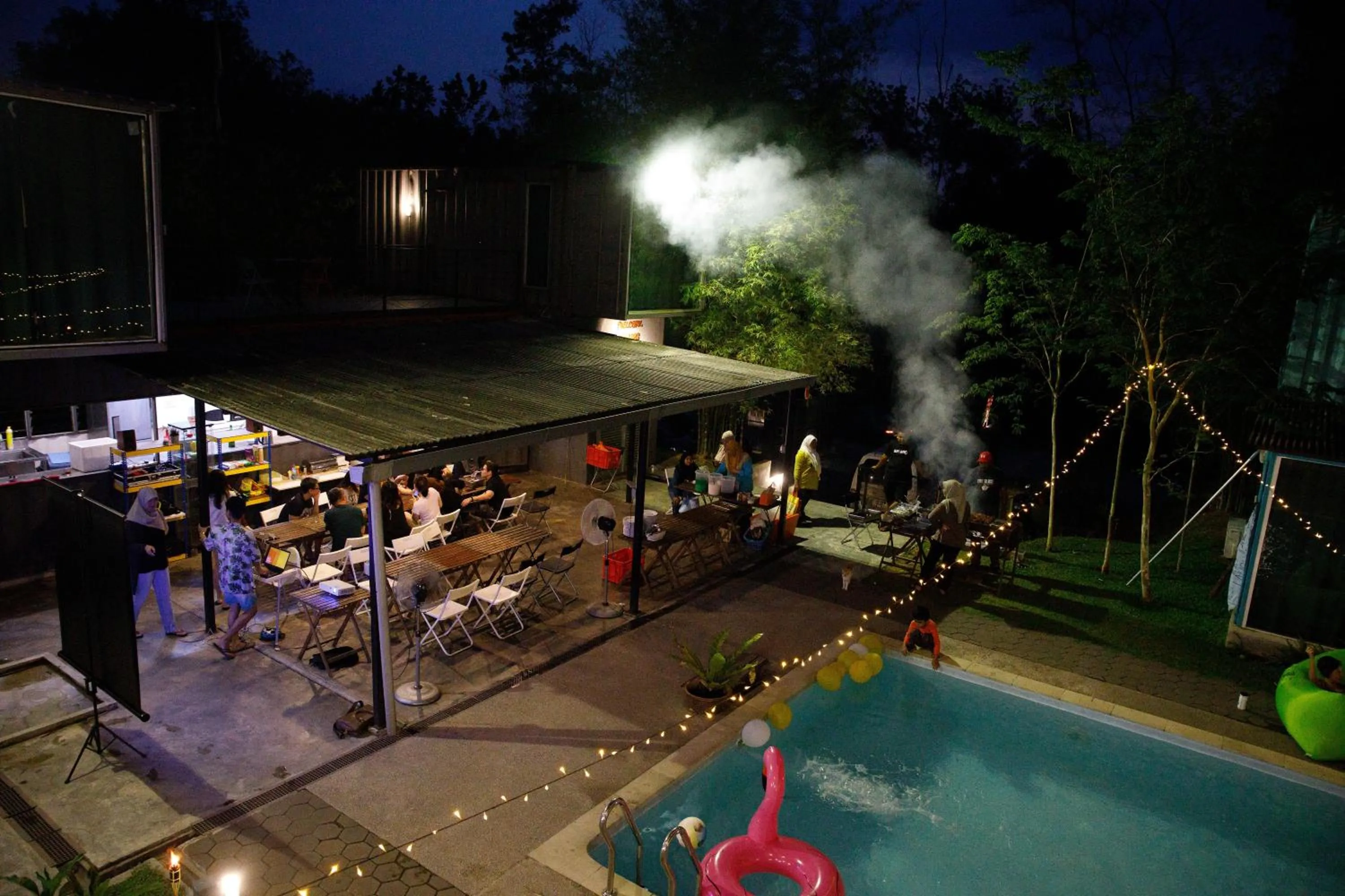 Kitchen or kitchenette in Sarang by the brook