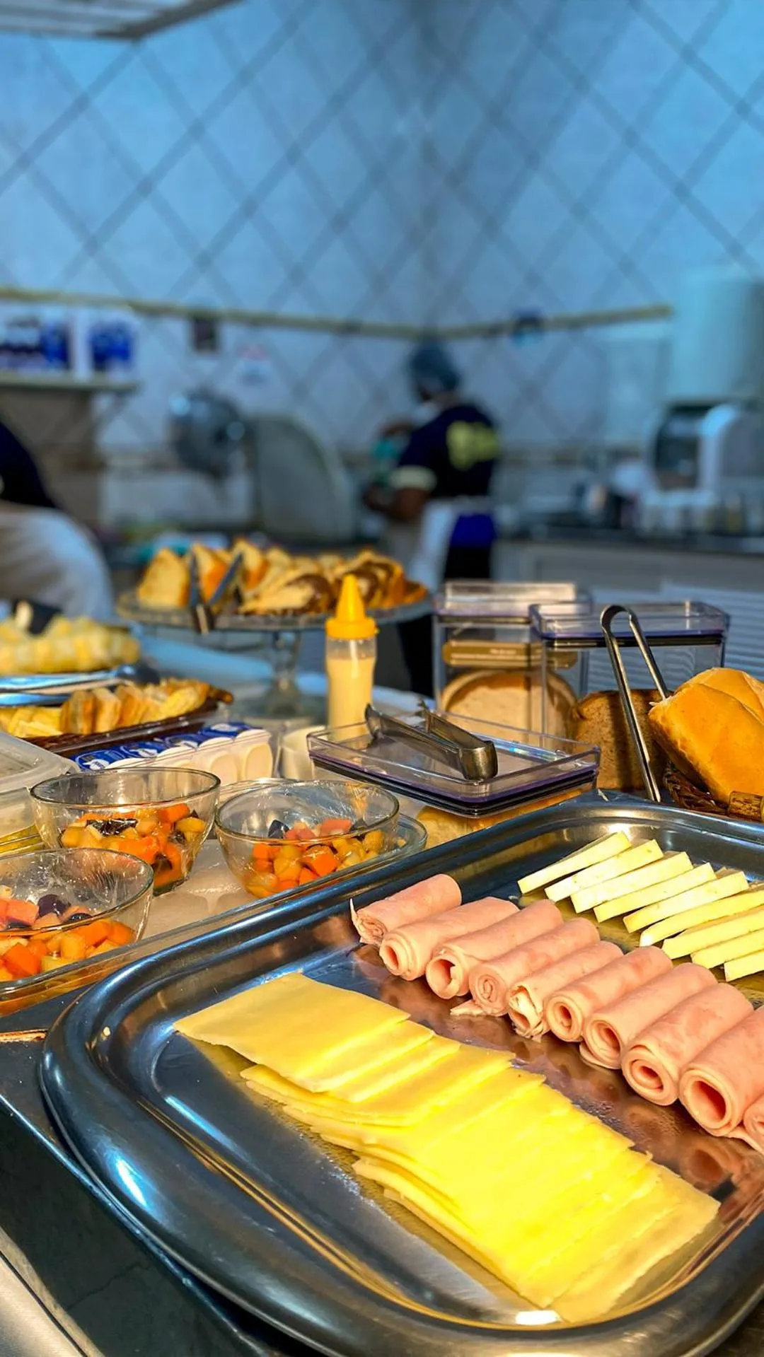 Buffet breakfast in Hotel Monólitos