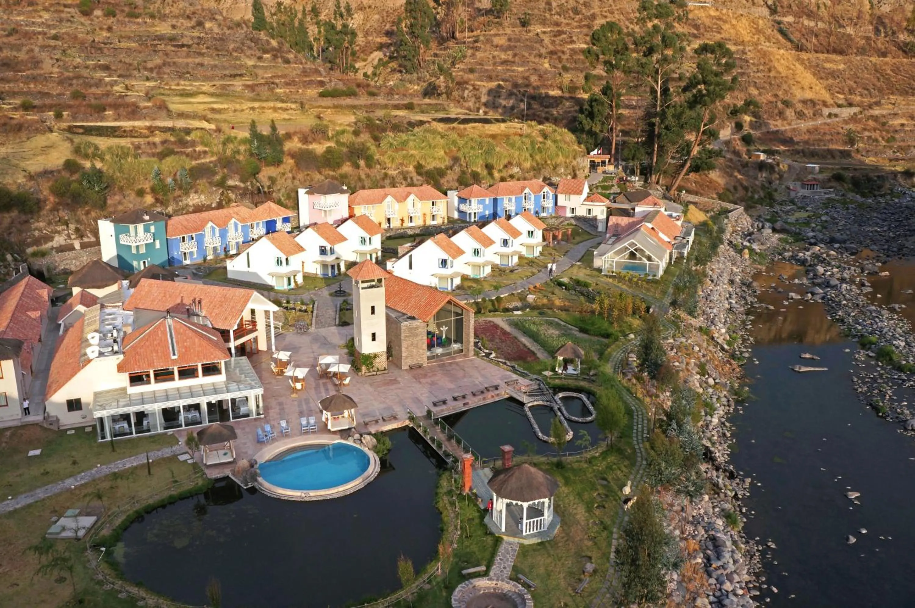 Bird's eye view in Aranwa Pueblito Encantado del Colca