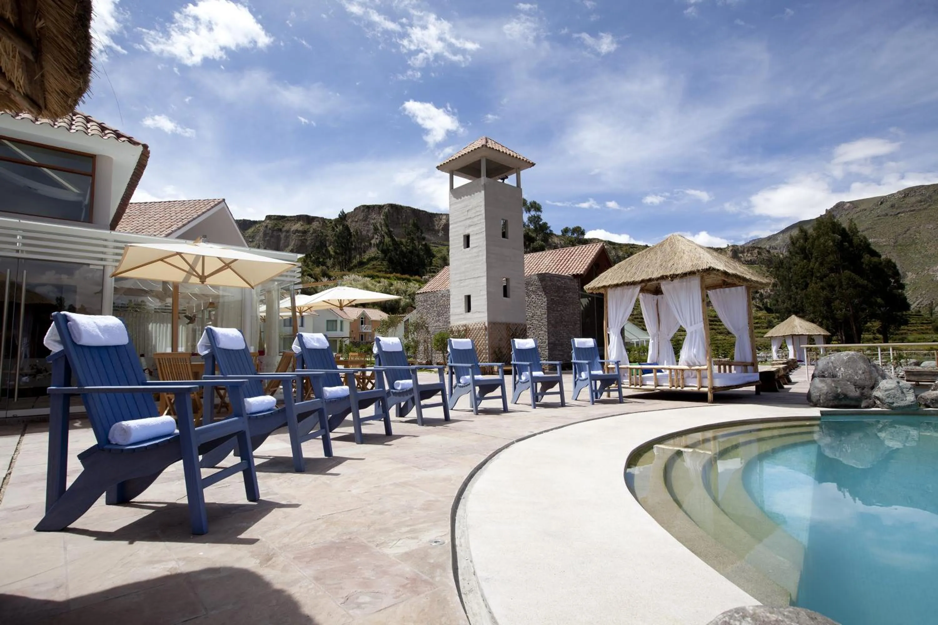 Swimming pool in Aranwa Pueblito Encantado del Colca