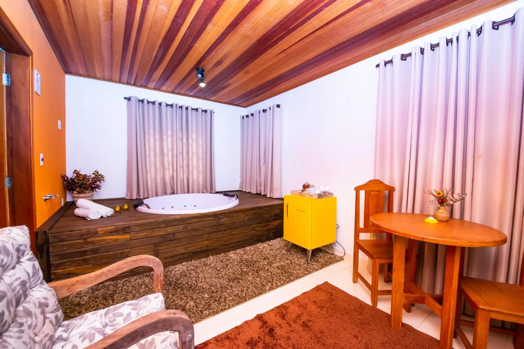 Bed in Chalés Recanto da cachoeira