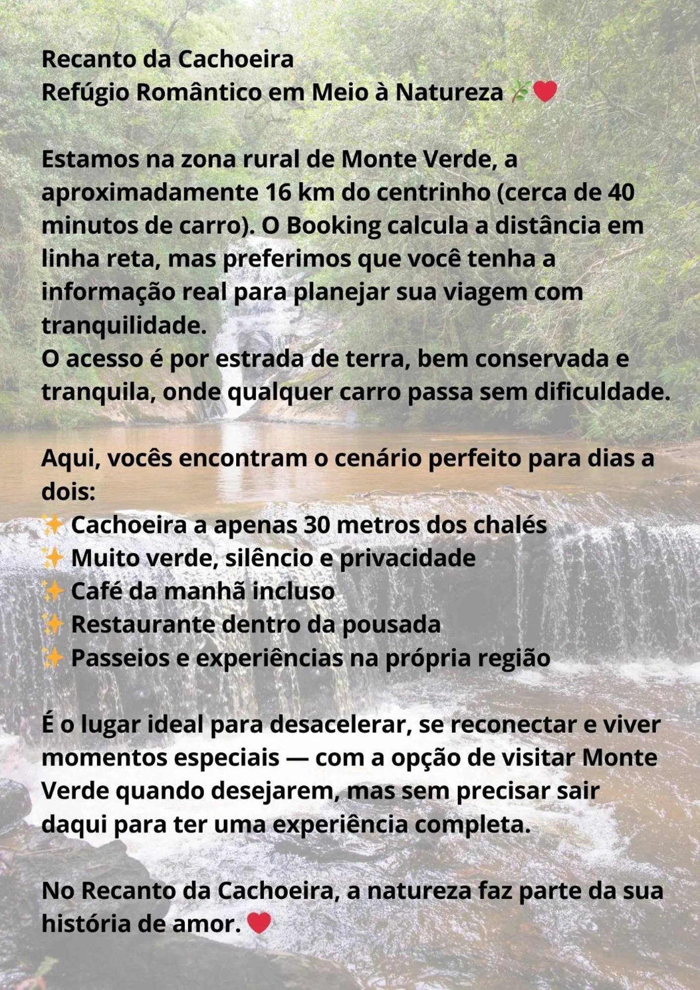 Chalés Recanto da cachoeira