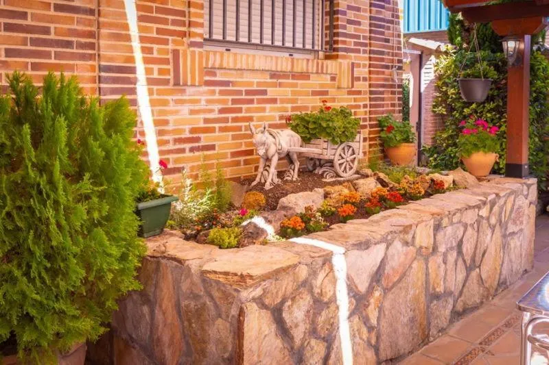 Patio in Hostal El Cruce