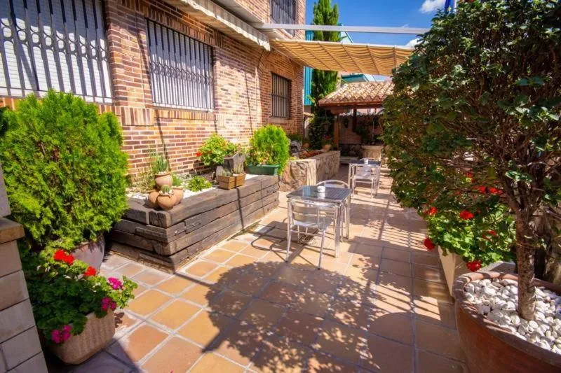 Patio in Hostal El Cruce