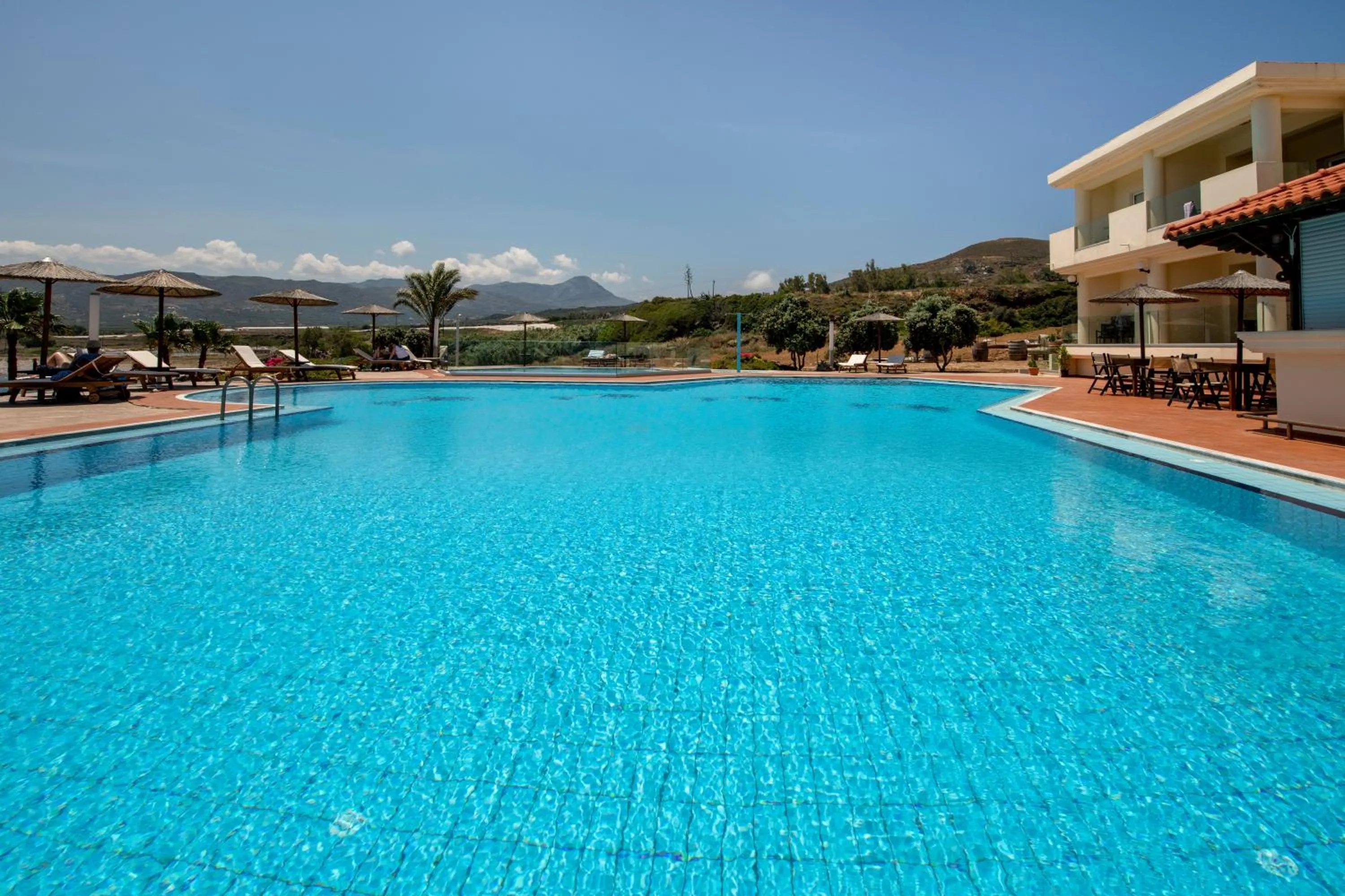 Swimming pool in Balos Beach