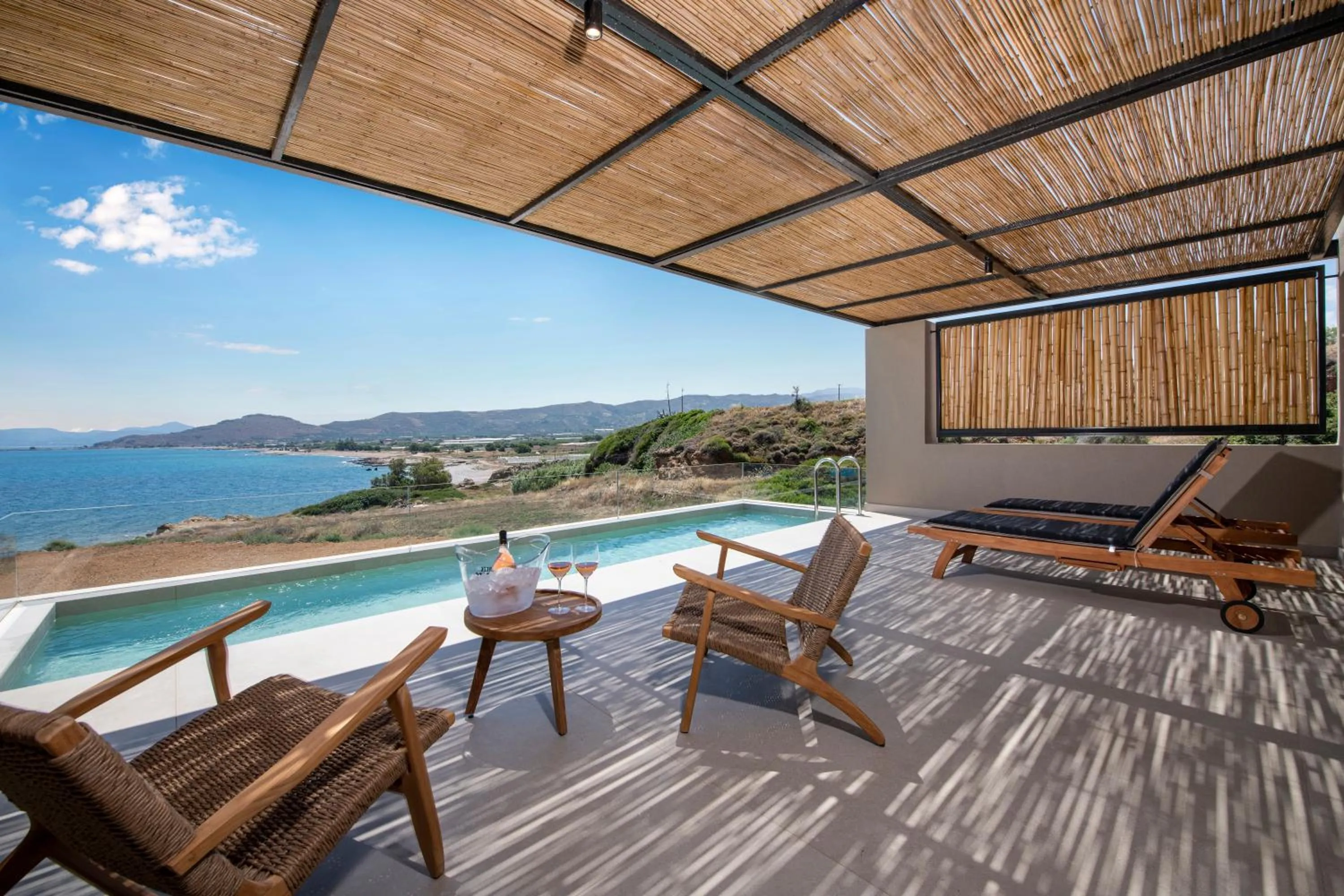 Natural landscape in Balos Beach