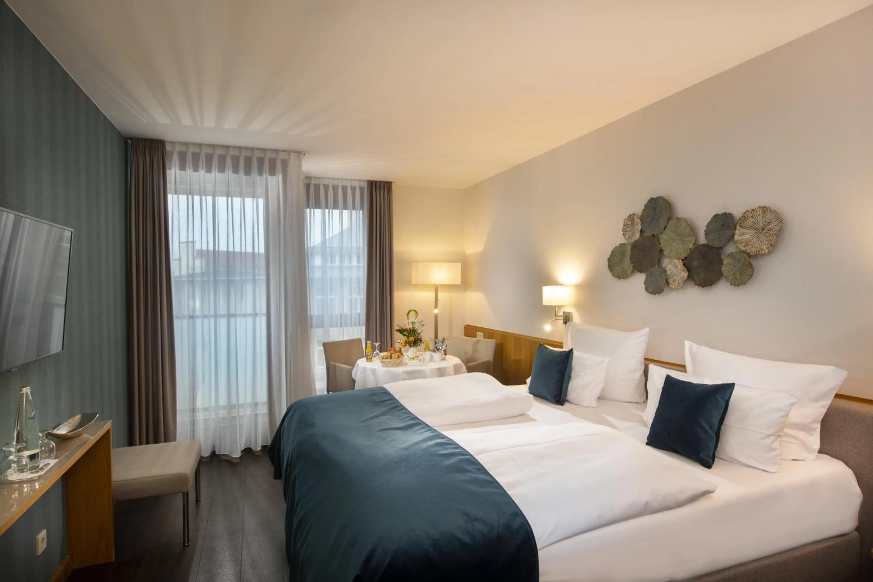 Bed in Hotel Aquino Berlin