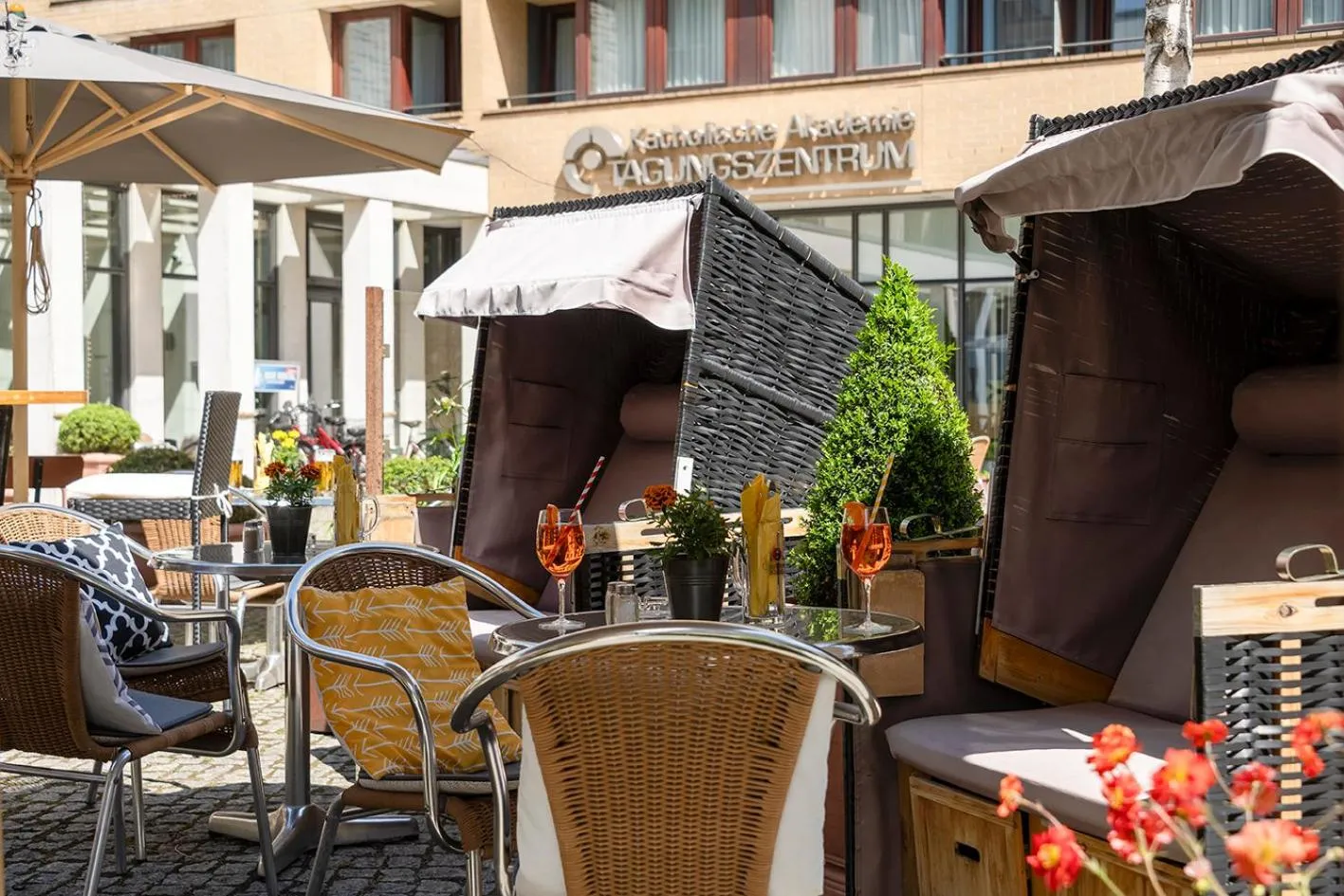 Garden view in Hotel Aquino Berlin