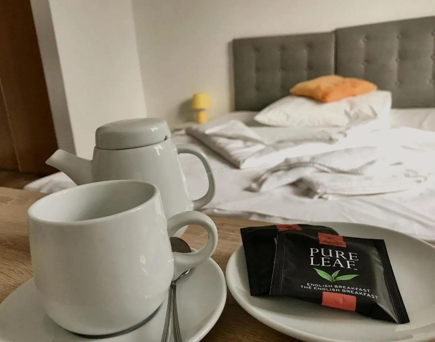 Coffee/tea facilities, Bed in Hotel Miodowy