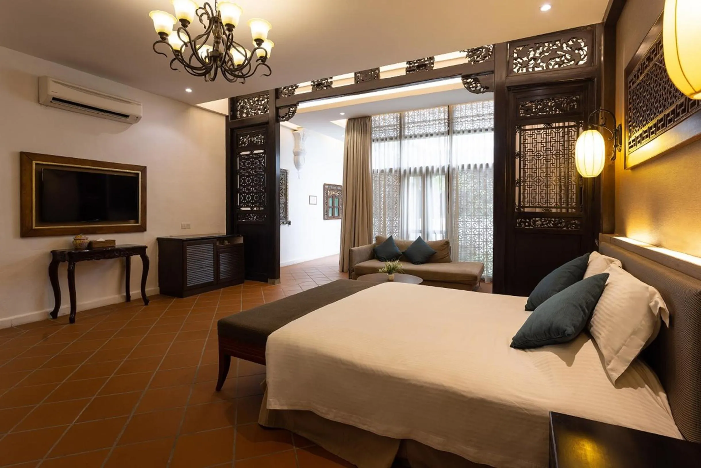 Bed in Hotel Puri Melaka