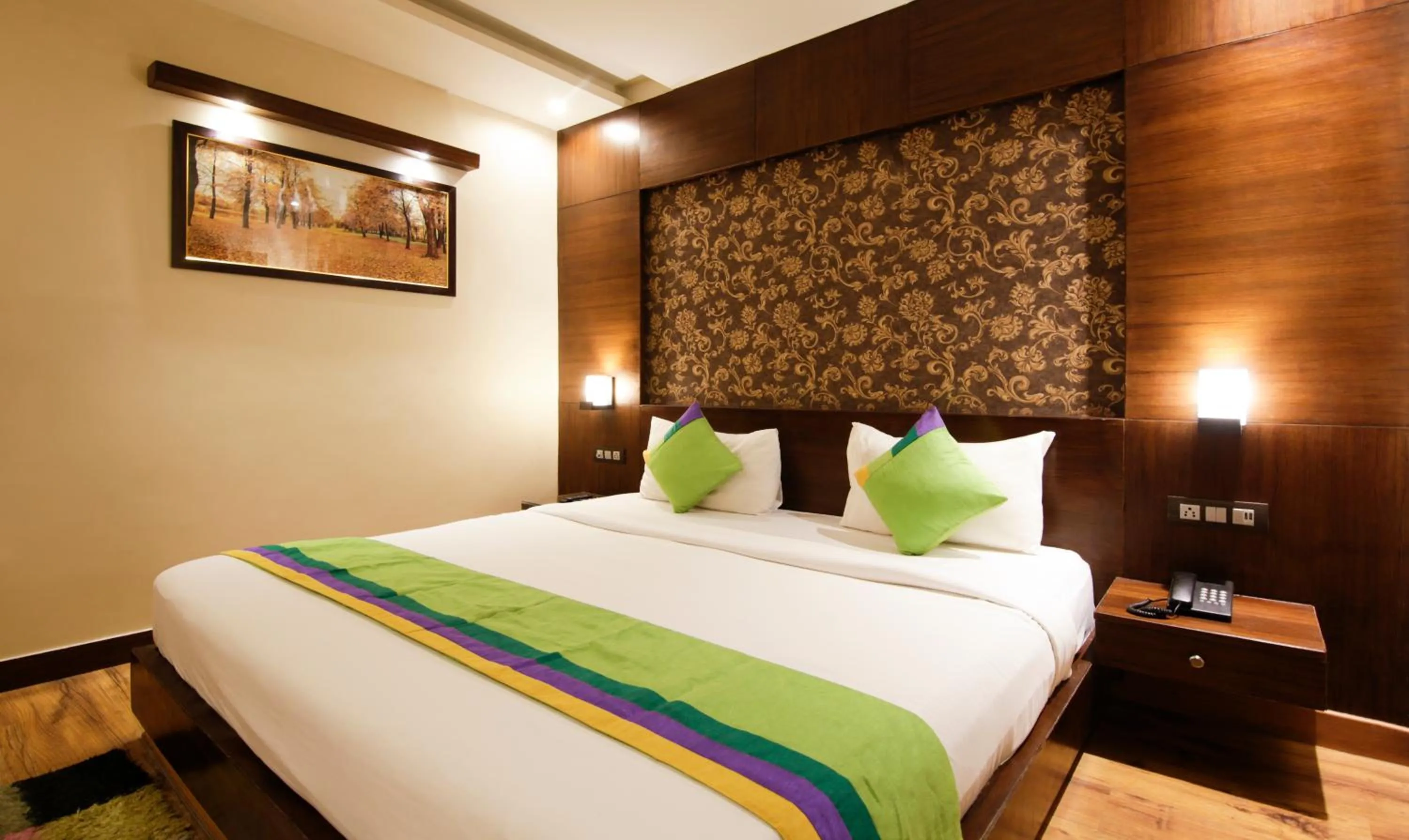 Bed in Treebo Punjabi Nature Residency, Near Faridabad Railway Station