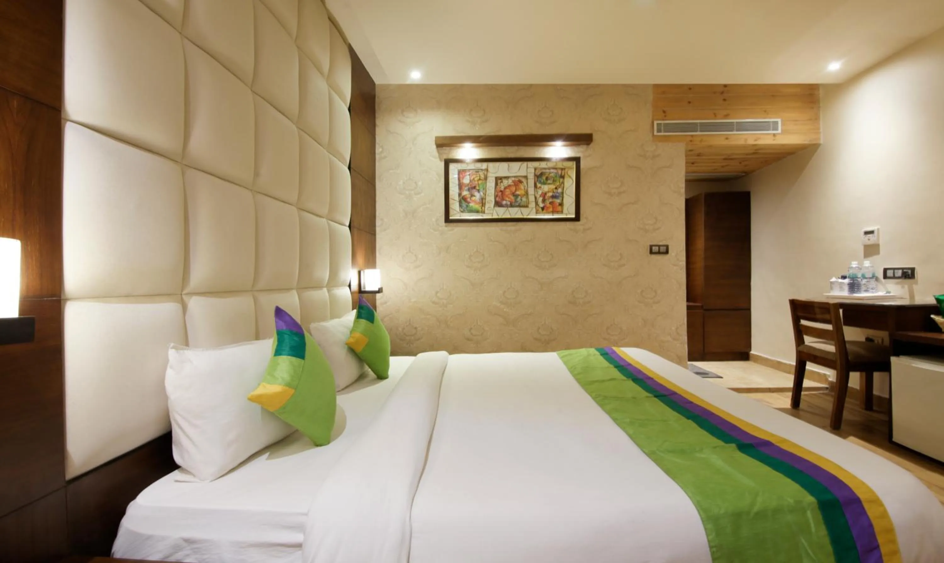 Bed in Treebo Punjabi Nature Residency, Near Faridabad Railway Station