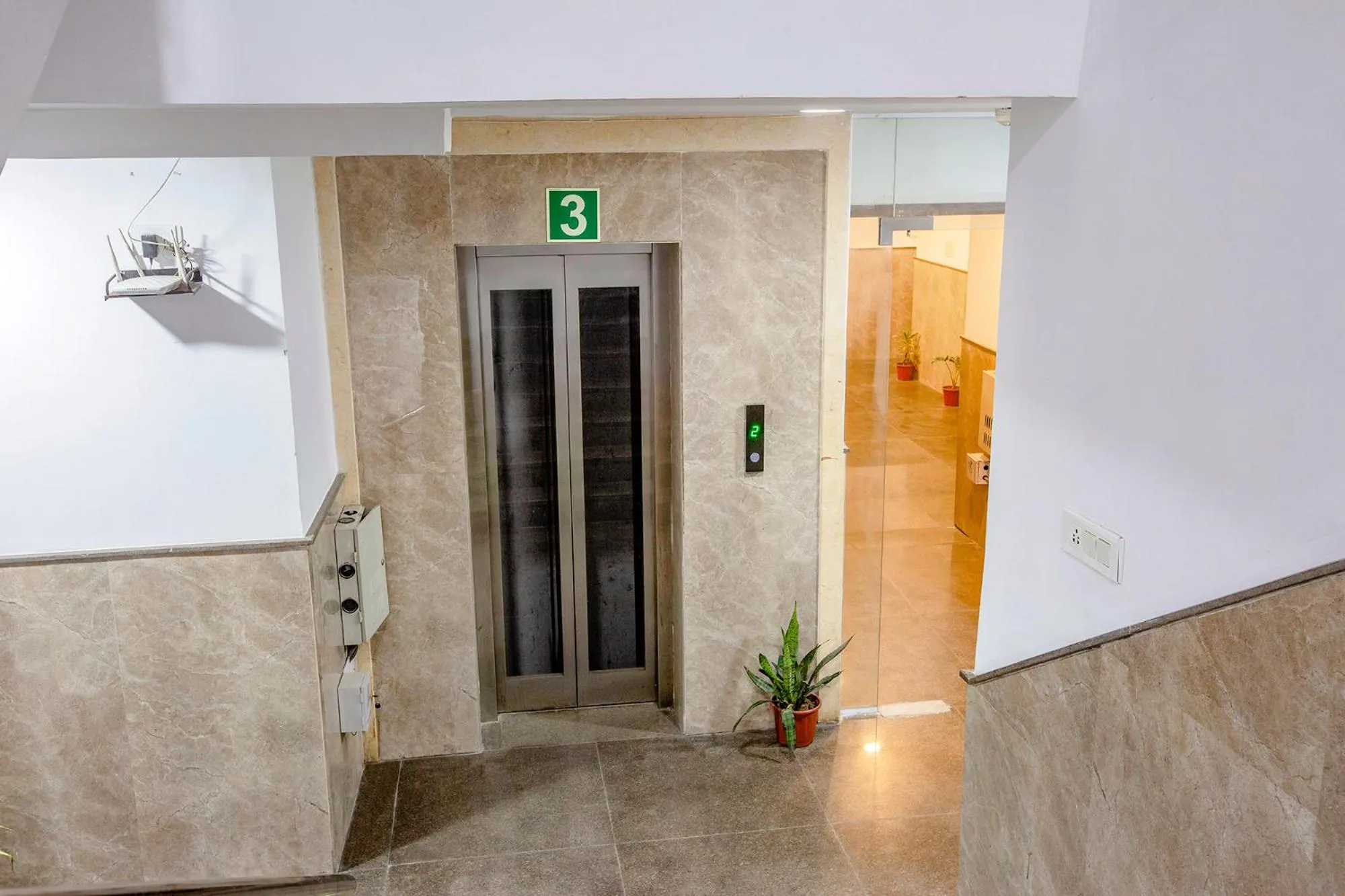 elevator in FabHotel Airport Zone Olive