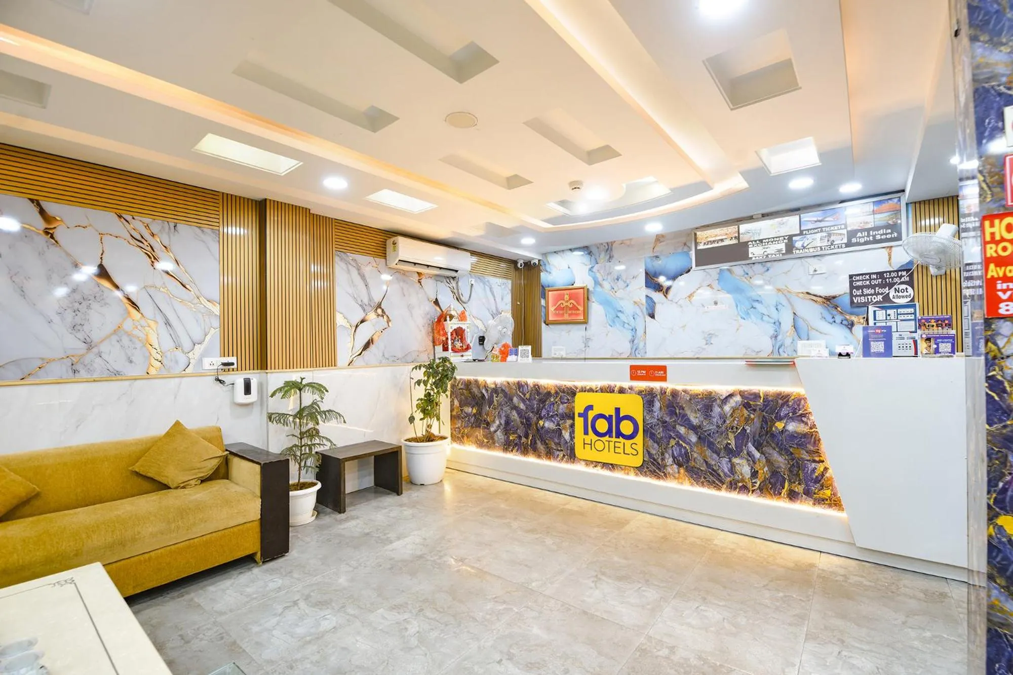 Lobby or reception in FabHotel Airport Zone Olive
