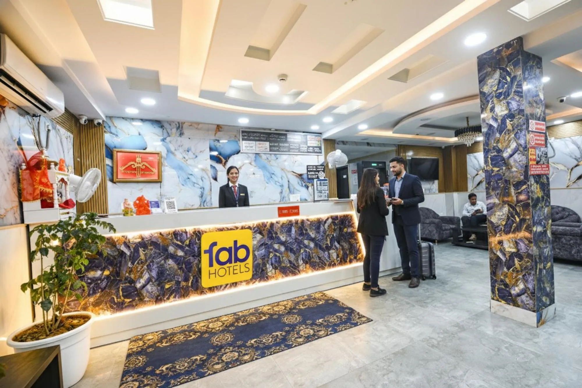 Lobby or reception in FabHotel Airport Zone Olive