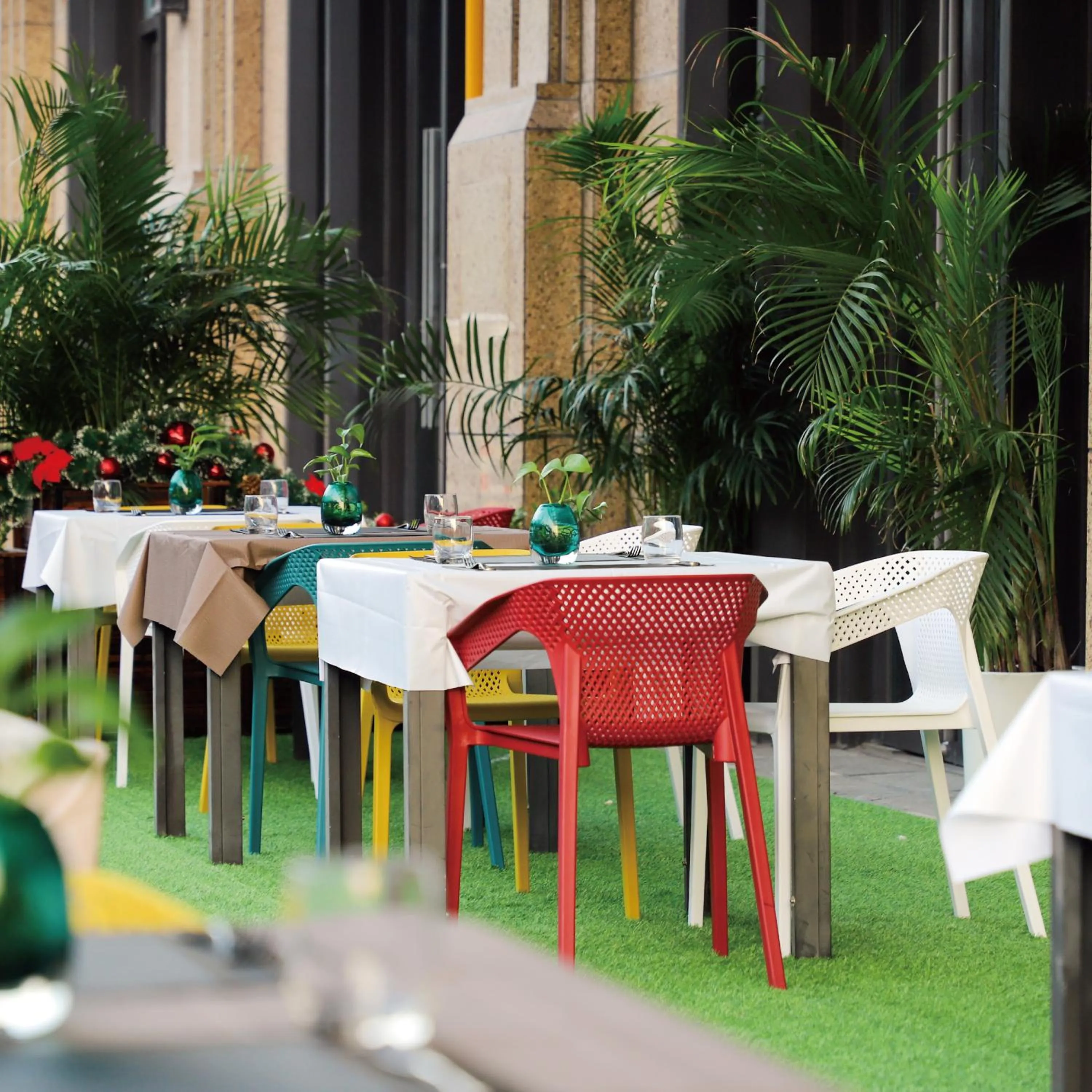 Patio in The Yun Hotel Foshan Nanhai