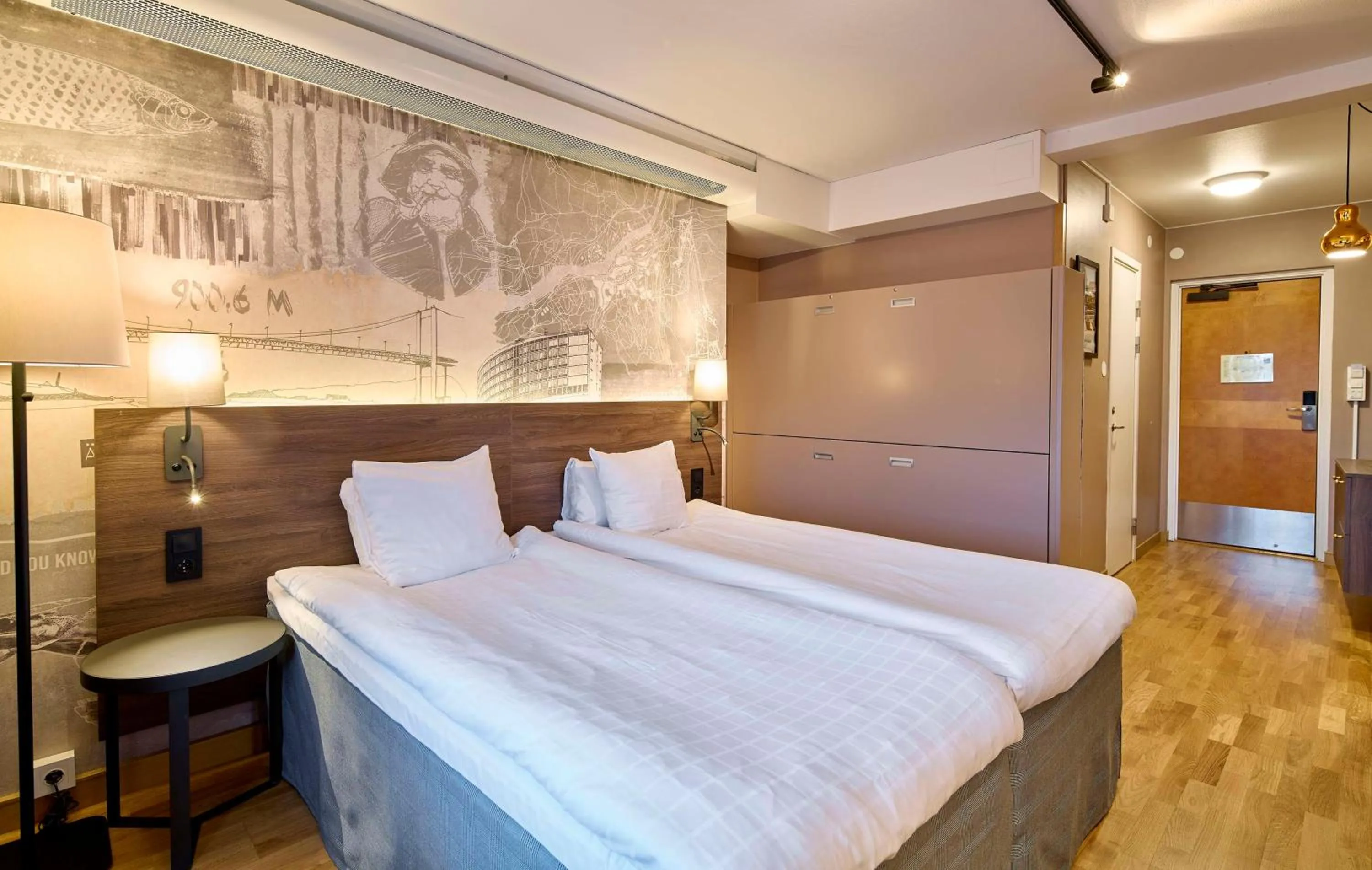 Bedroom, Bed in Scandic Opalen