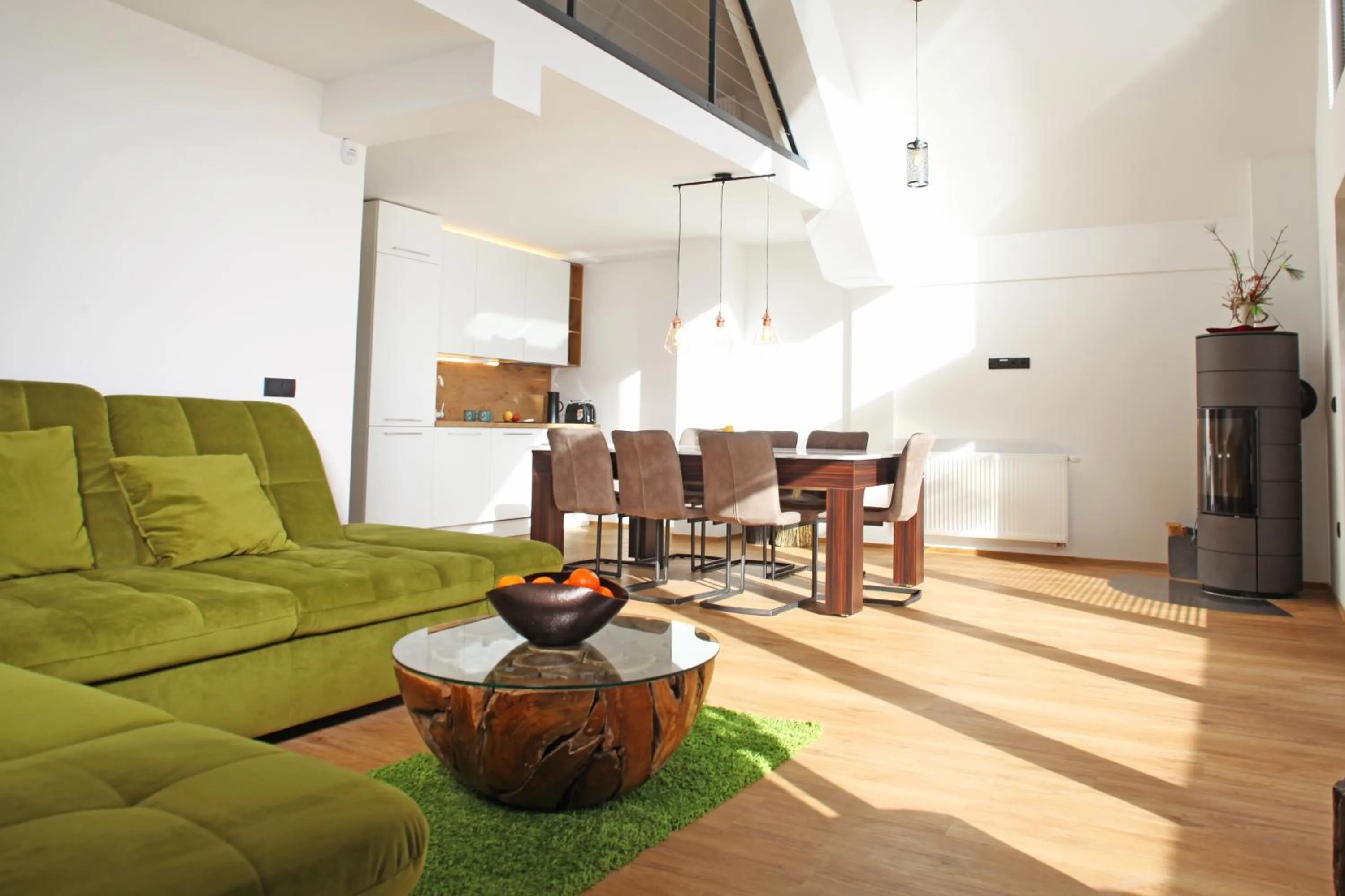 Living room in JASNA NATUR Resort by the lake