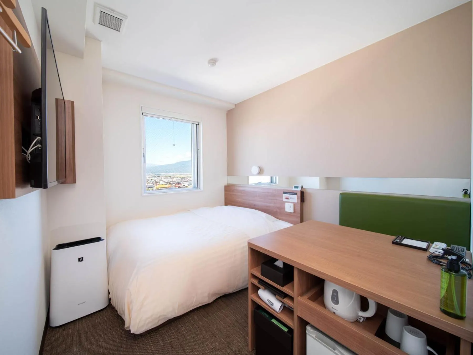 Photo of the whole room, Bed in Super Hotel Yamagata Sakurambo-Higashine Station Front