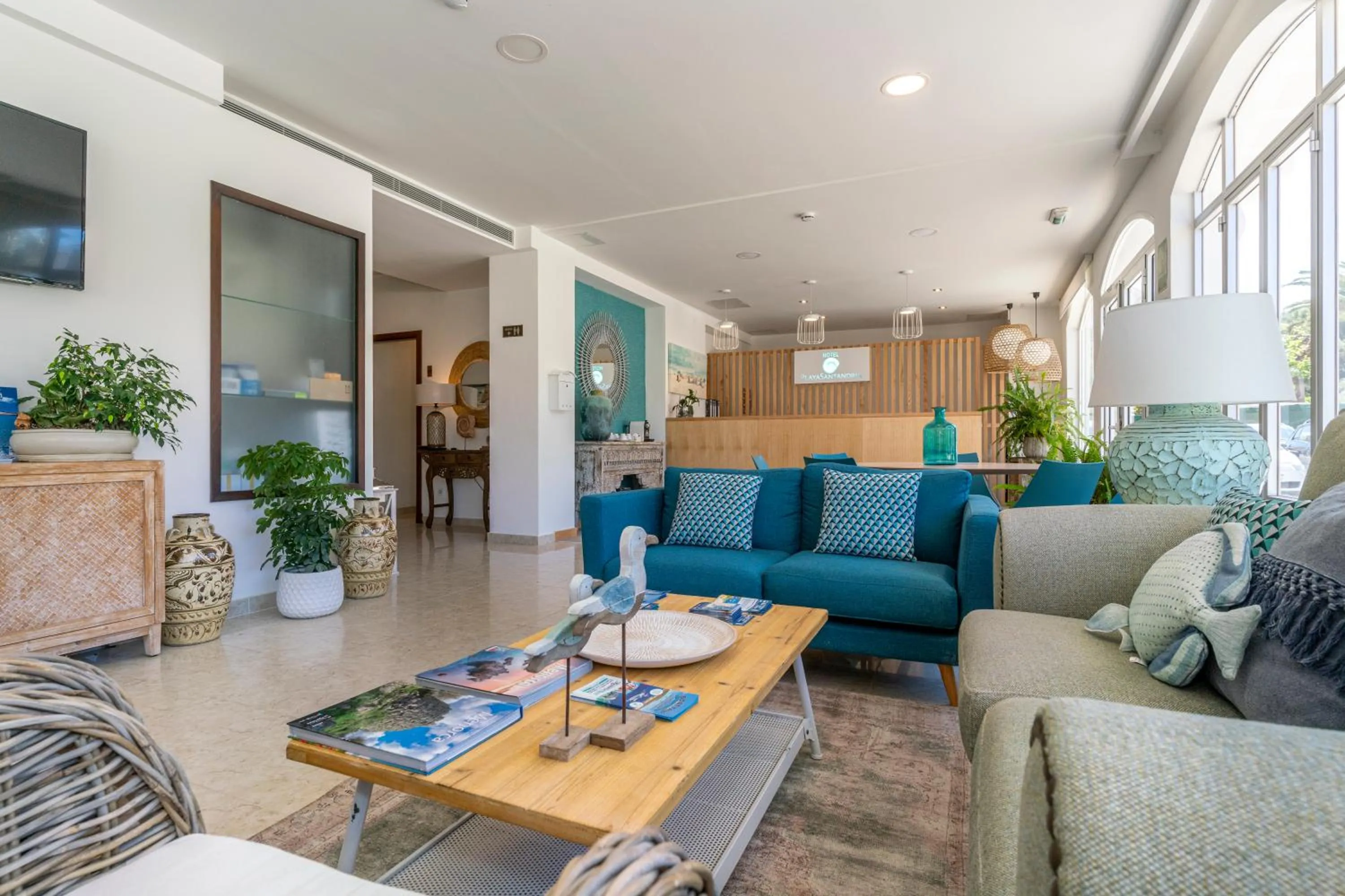 Lobby or reception in Hotel Playa Santandria Adults Only