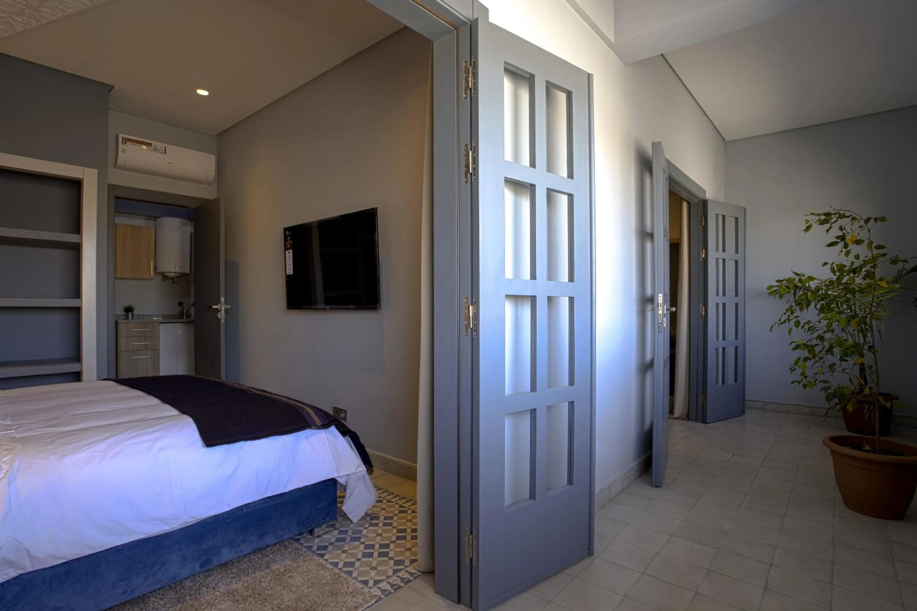 Balcony/Terrace, Bed in BnB MEDINA