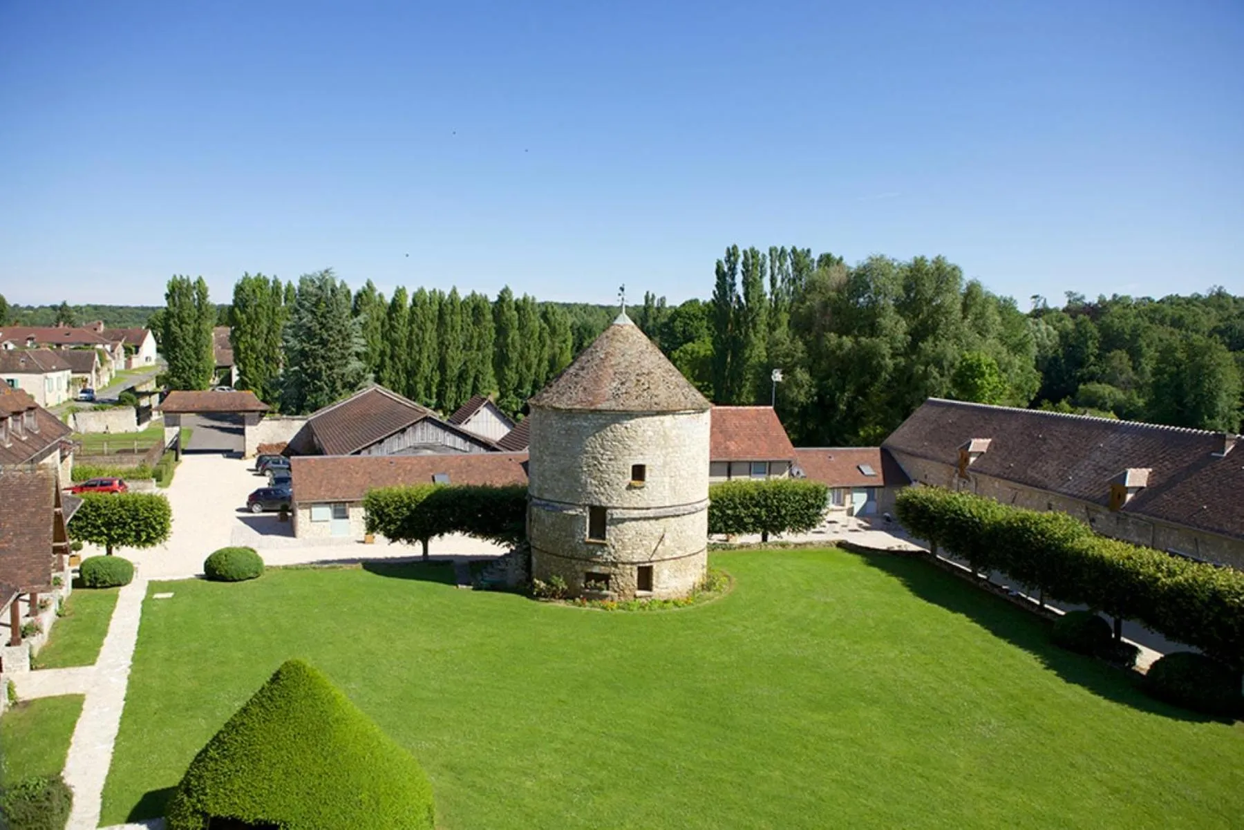 Bird's eye view in DOMAINE ST GERMER