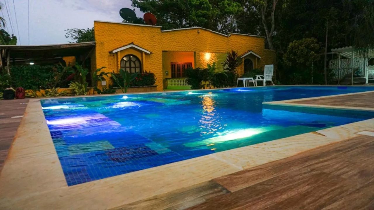 Swimming pool in Eco Hostal Kuima