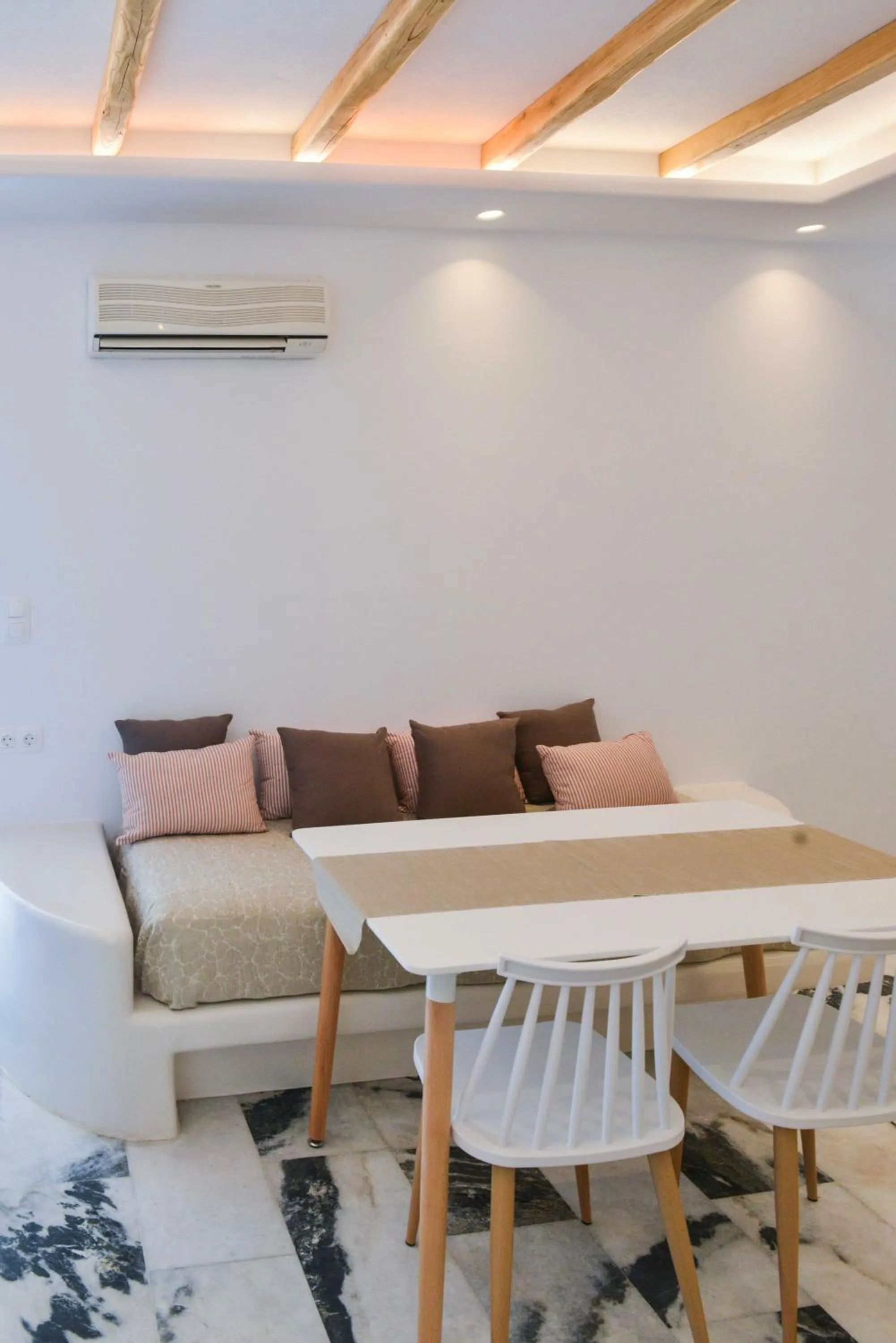 Living room in Dedalos Studios Naxos