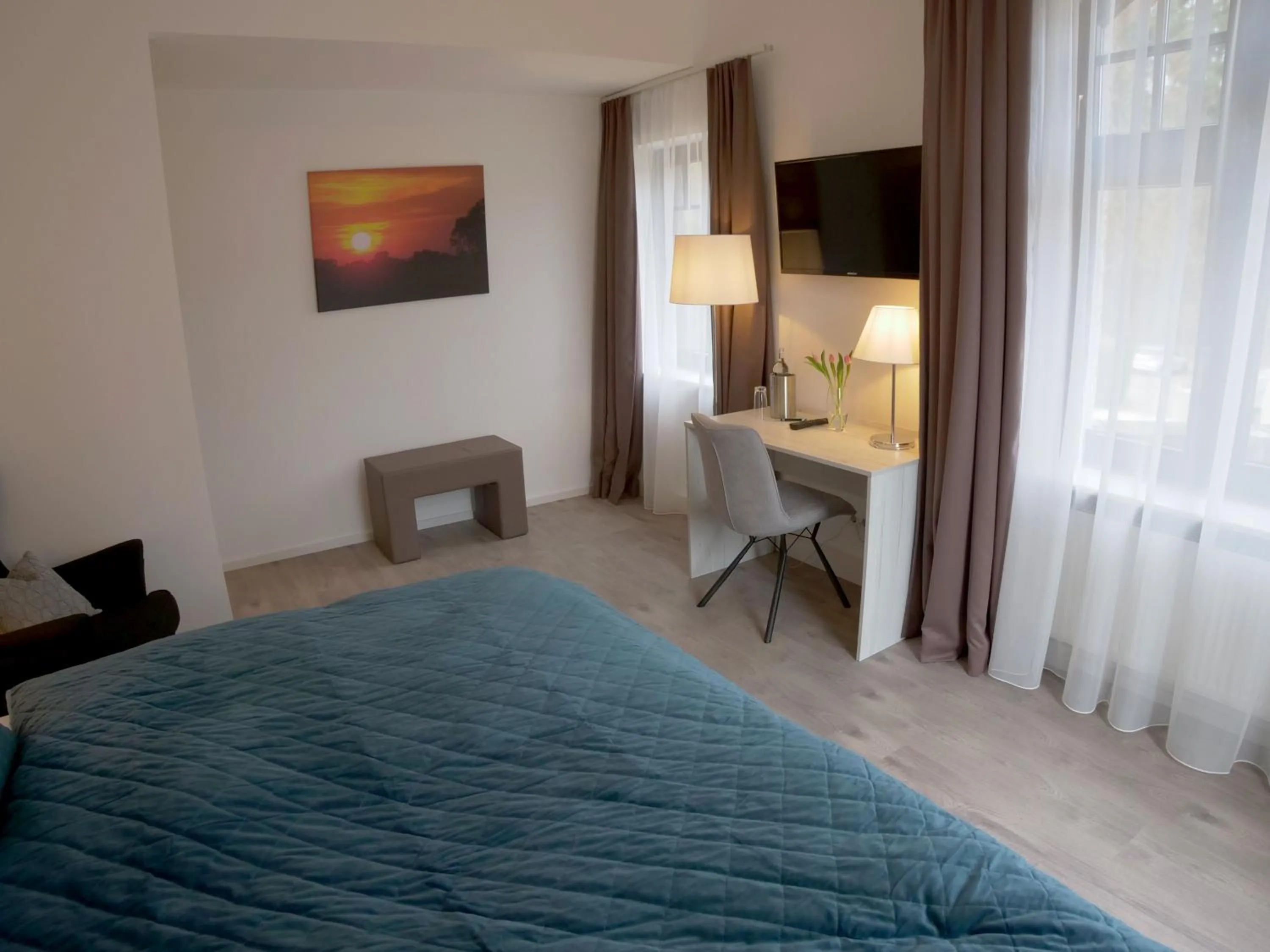 Photo of the whole room, Bed in Oberwaldhaus