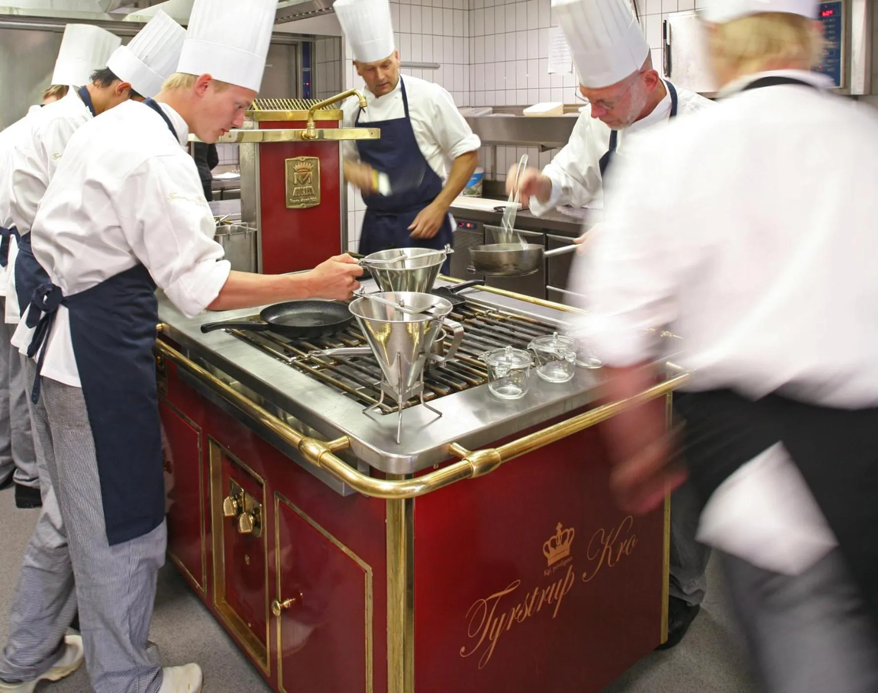 Staff in Tyrstrup Kro