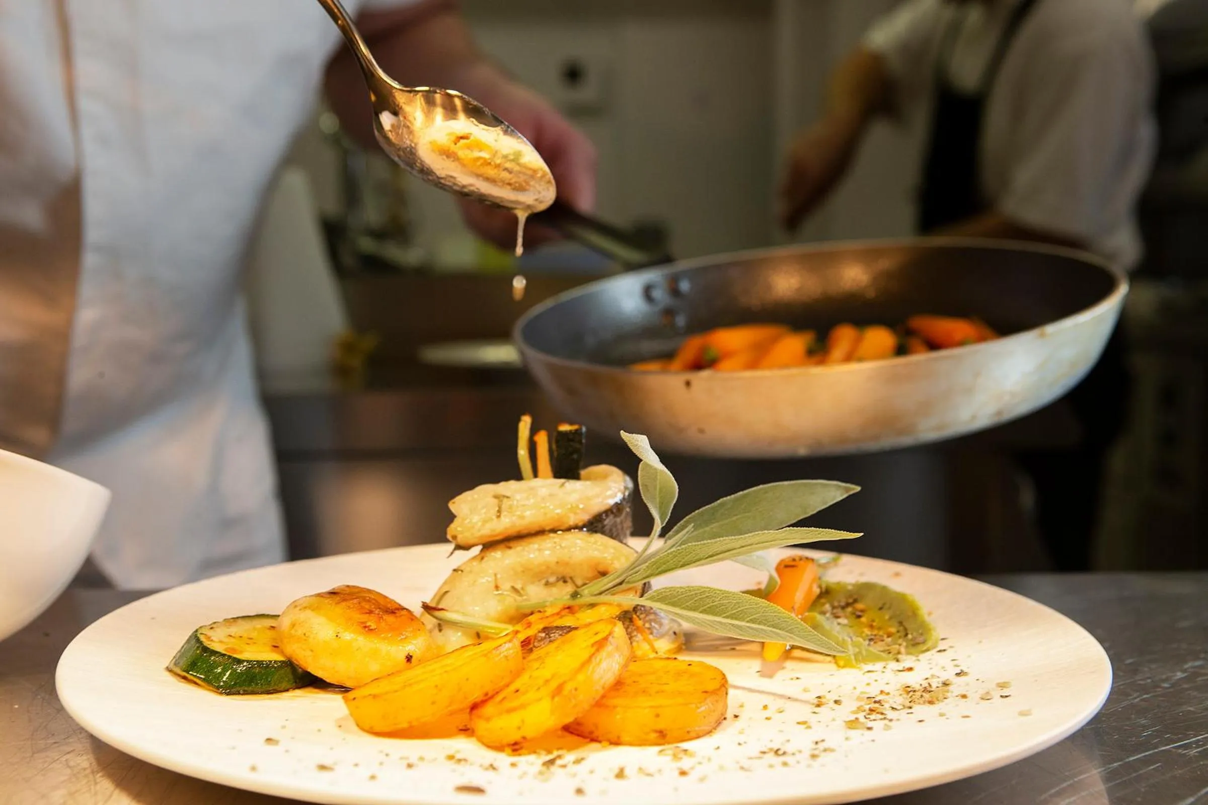 Food in Luxury Hotel Riva