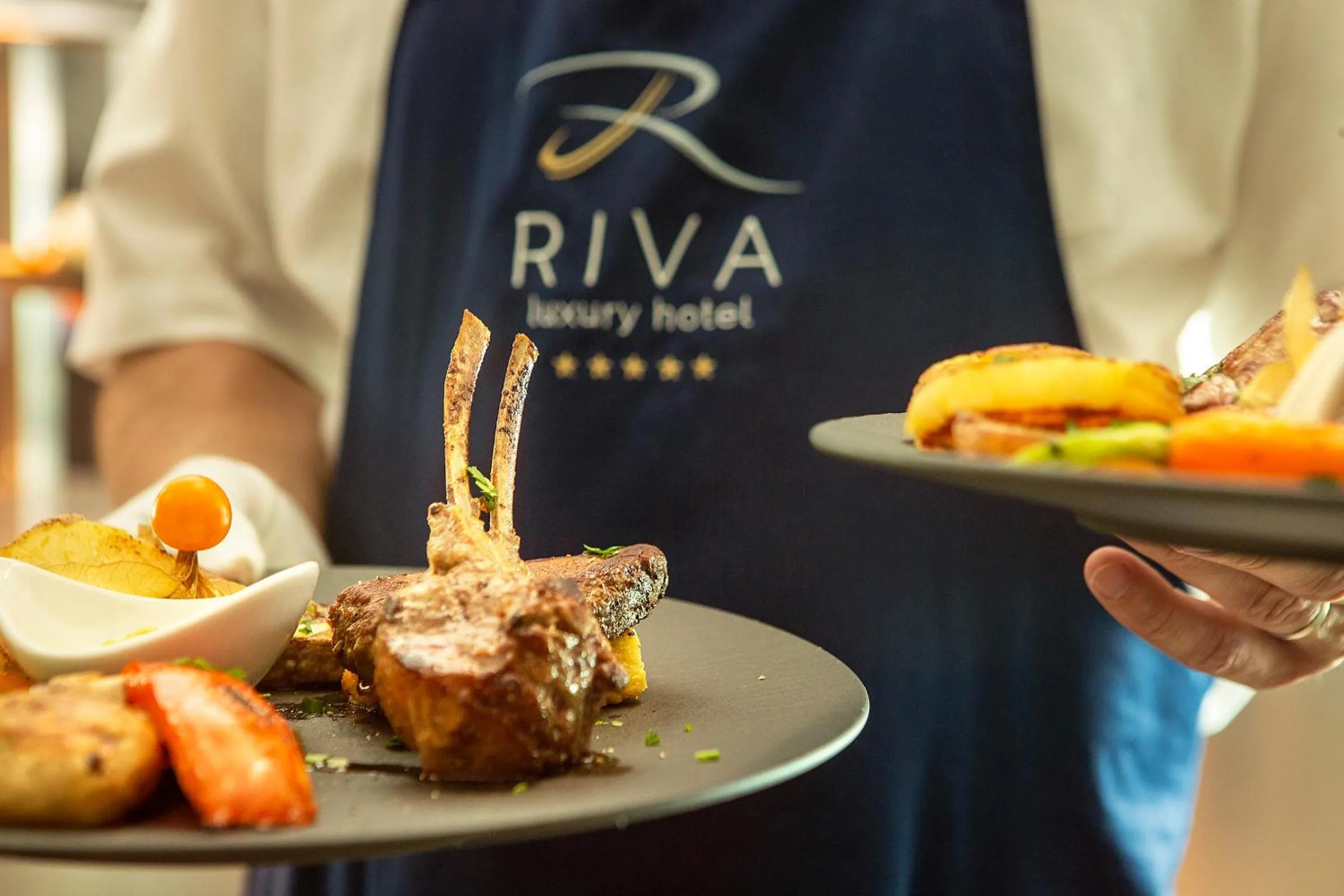 Food in Luxury Hotel Riva