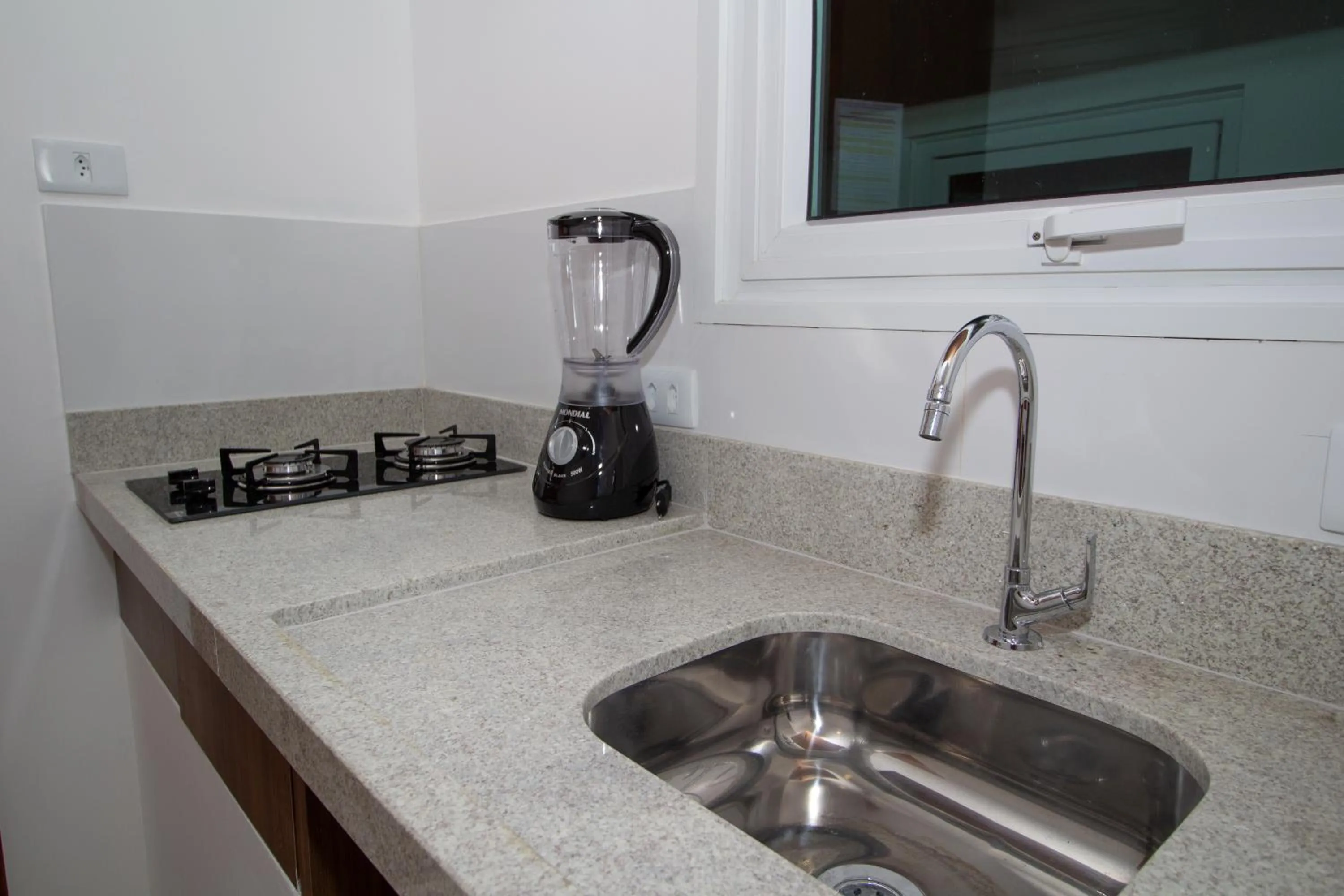 Kitchen or kitchenette in Apart-Hotel Bella Vida Suítes e Apartamentos