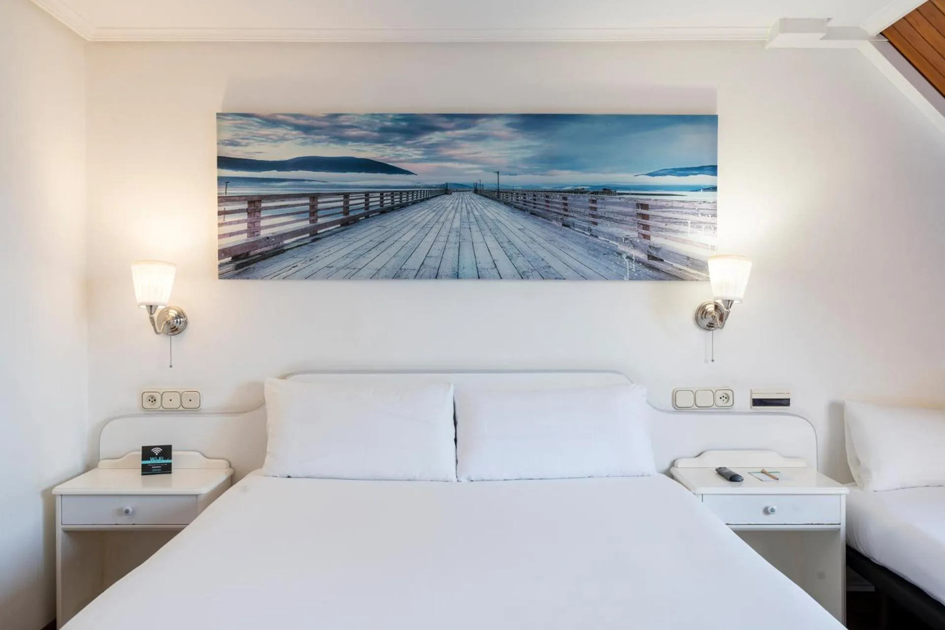 Bed in Hotel Alda Santa Cristina