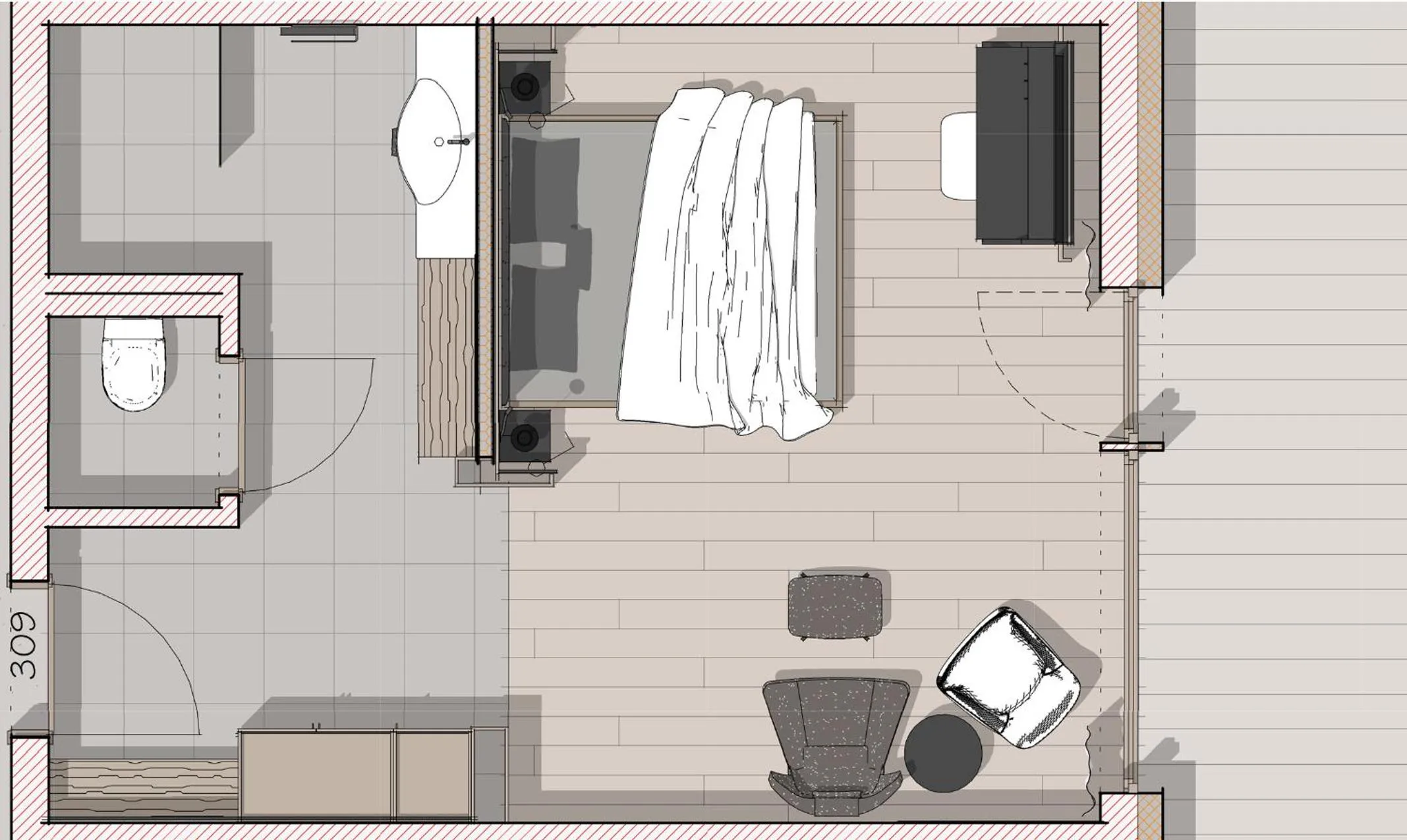 Floor plan in Ruhehotel & Naturresort Rehbach - Adults only