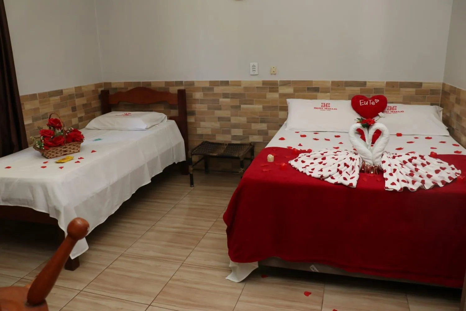 Bed in Hotel Marajó - Turismo de Experiência