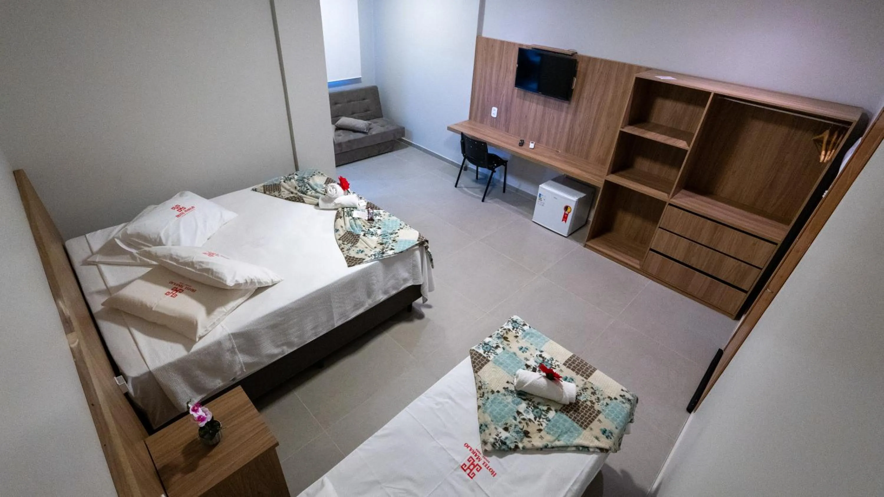 Bed in Hotel Marajó - Turismo de Experiência