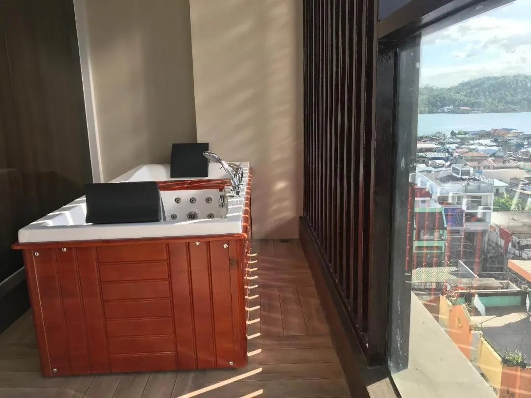 Balcony/Terrace in Treasure Island Hotel With Mini Water Adventure