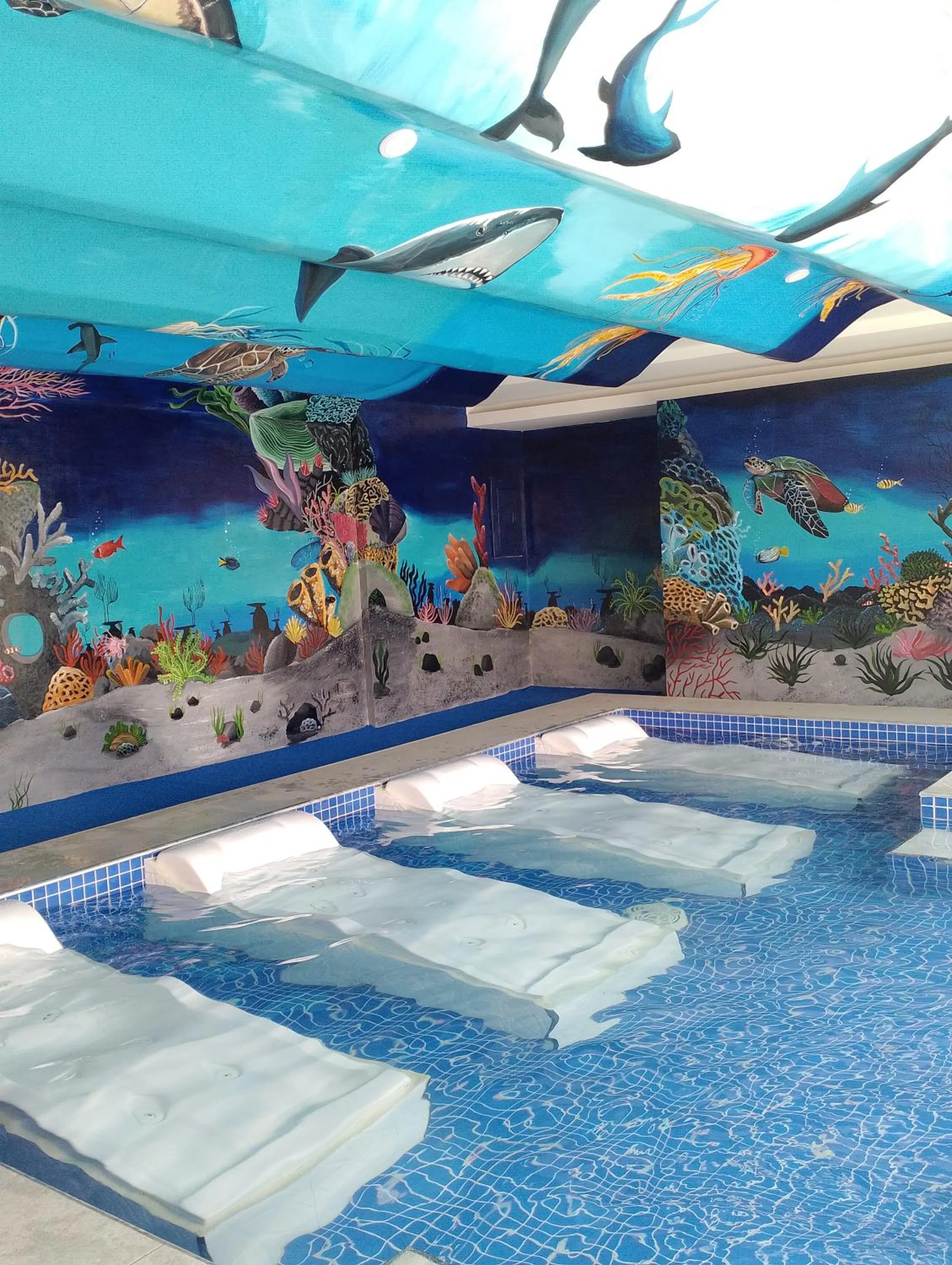 Swimming pool in Treasure Island Hotel With Mini Water Adventure