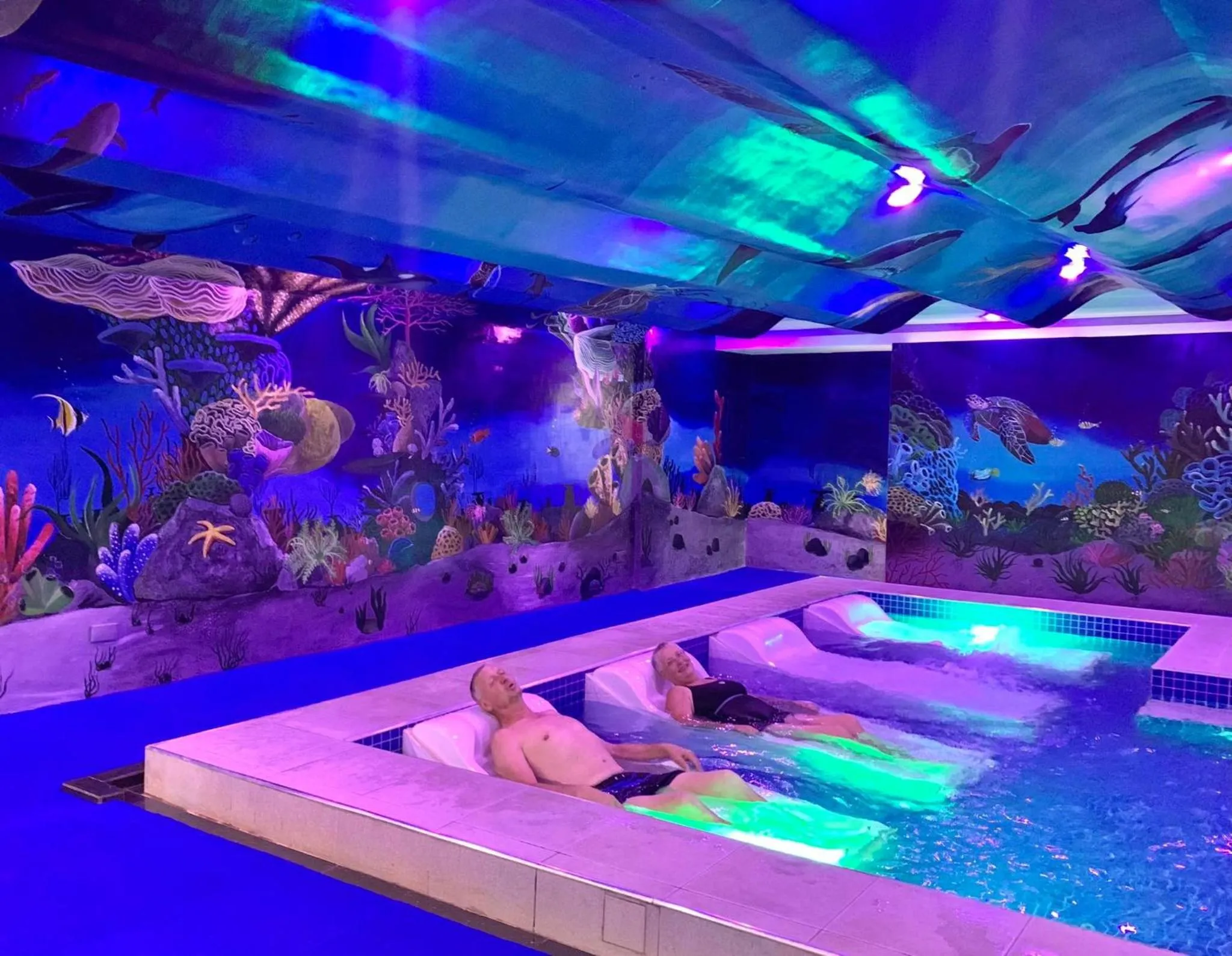 Pool view in Treasure Island Hotel With Mini Water Adventure