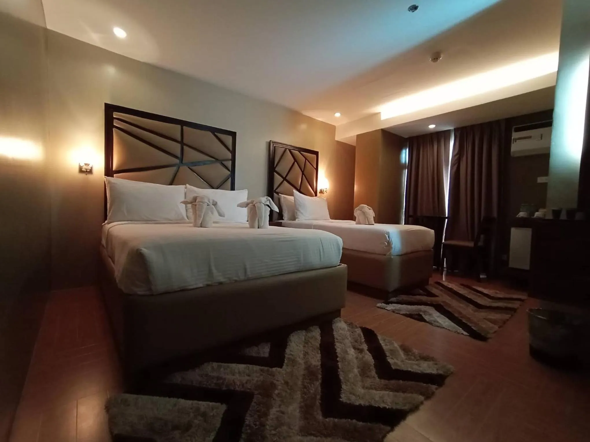 Bed in Treasure Island Hotel With Mini Water Adventure