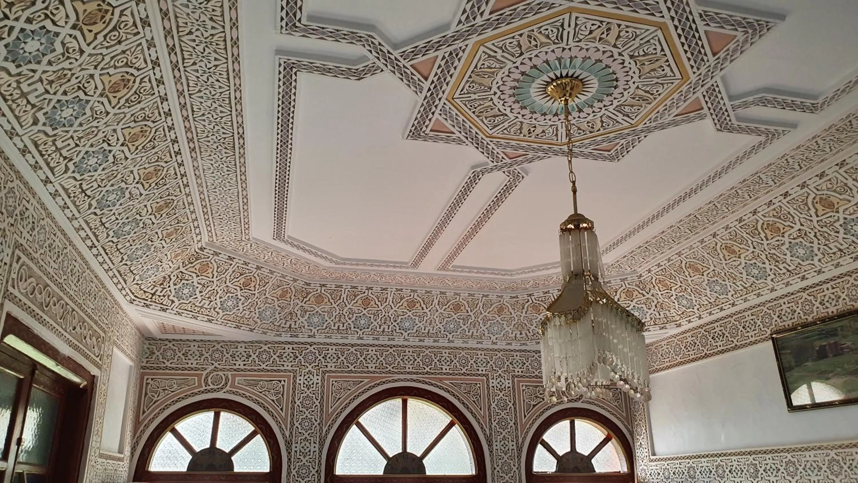 Decorative detail in Dar Assarou - Toubkal National Park Lodge