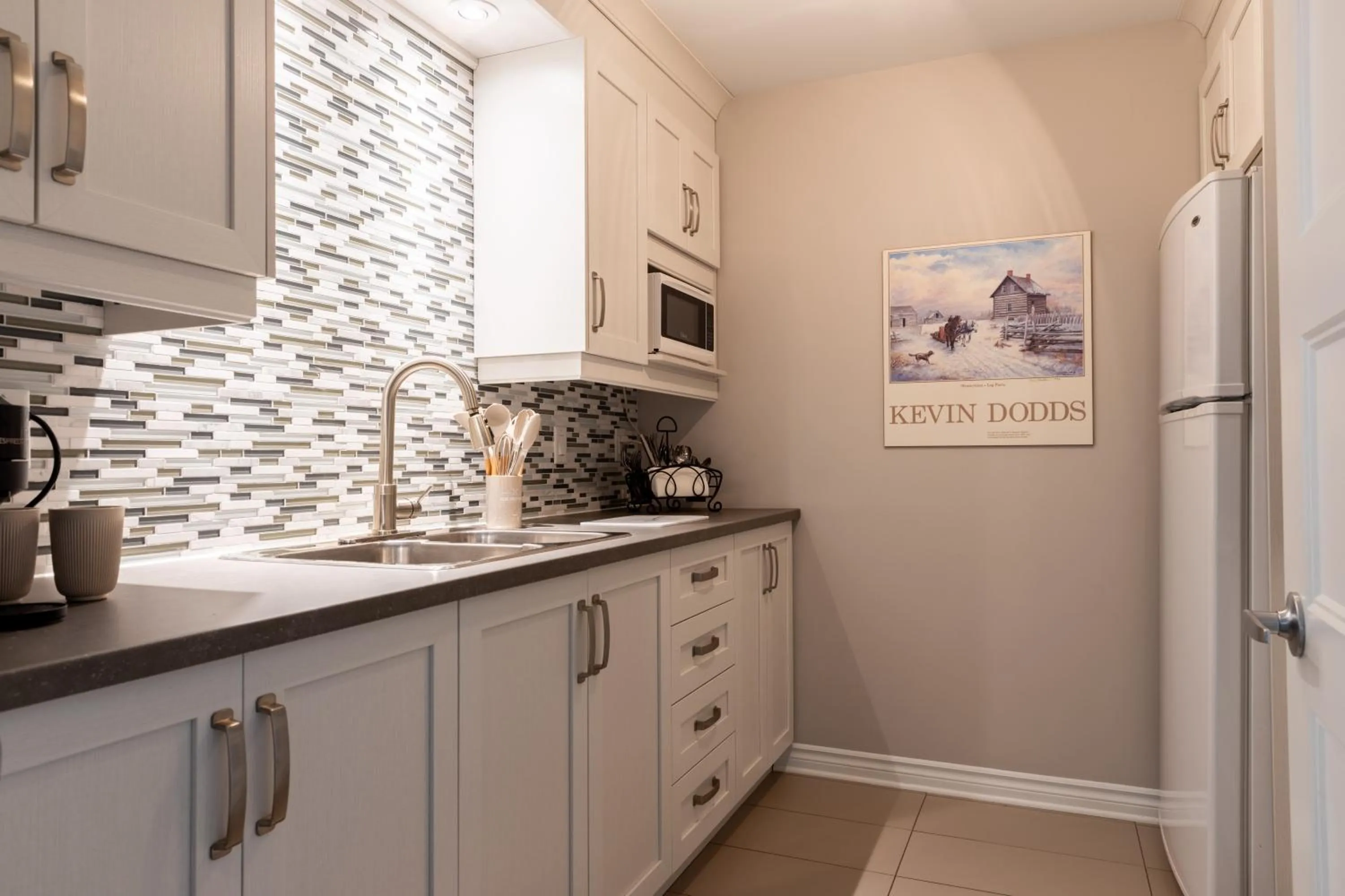 Kitchen or kitchenette in Auberge des Gallant