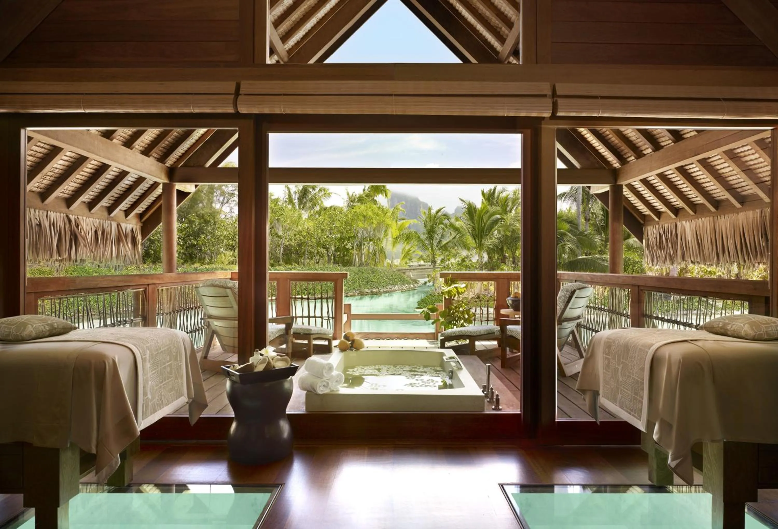 Day, Bed in Four Seasons Resort Bora Bora